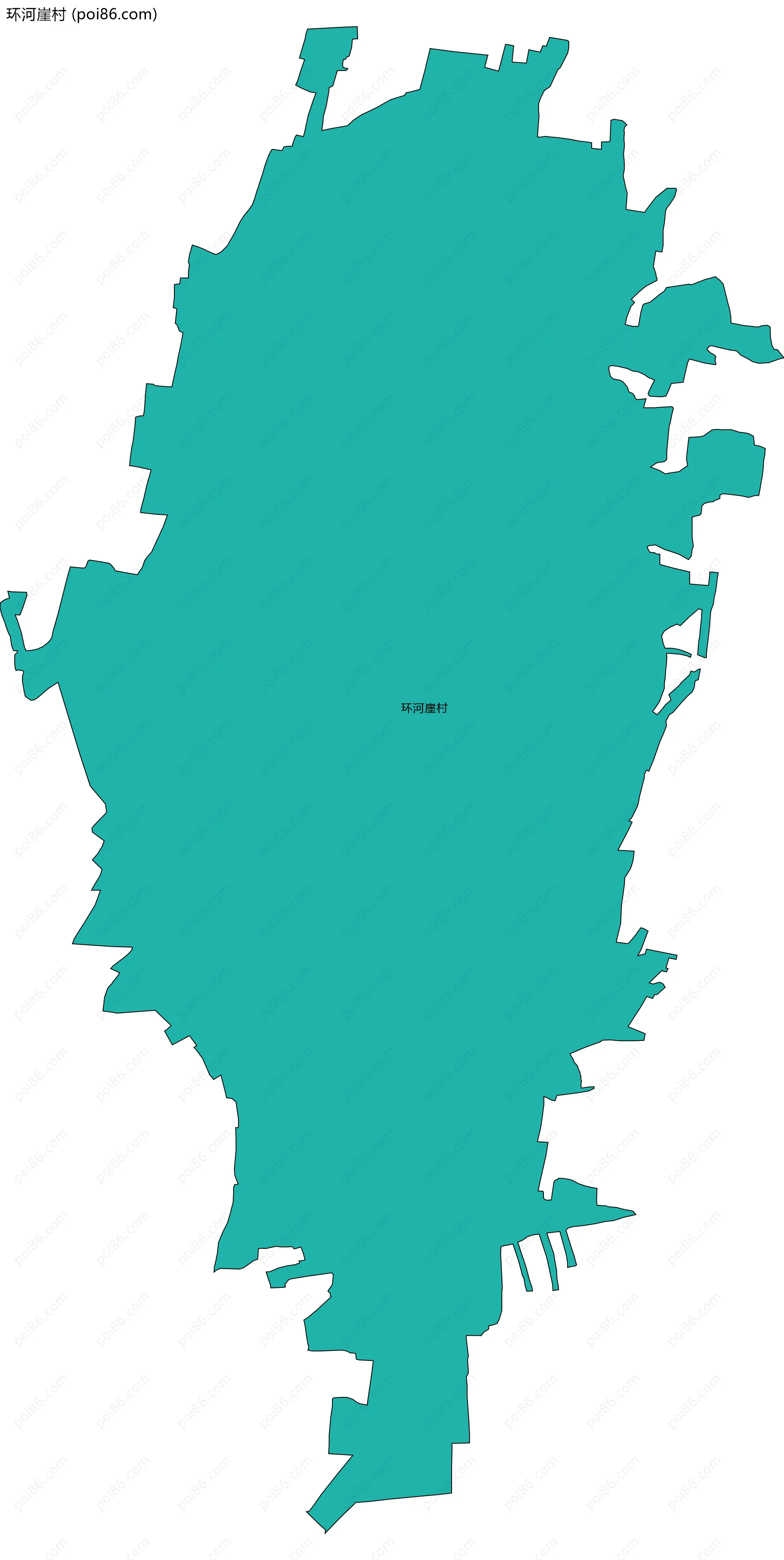 环河崖村边界地图