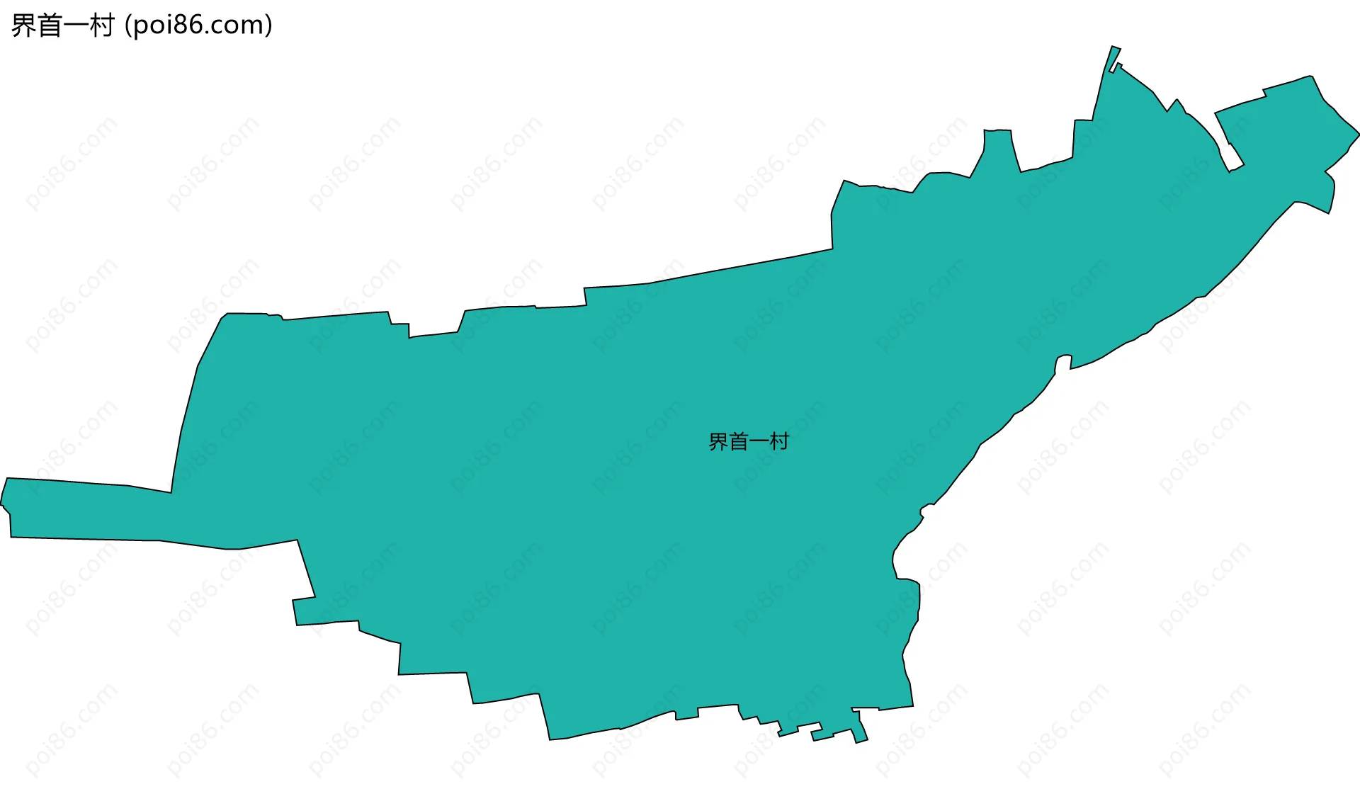 界首一村边界地图