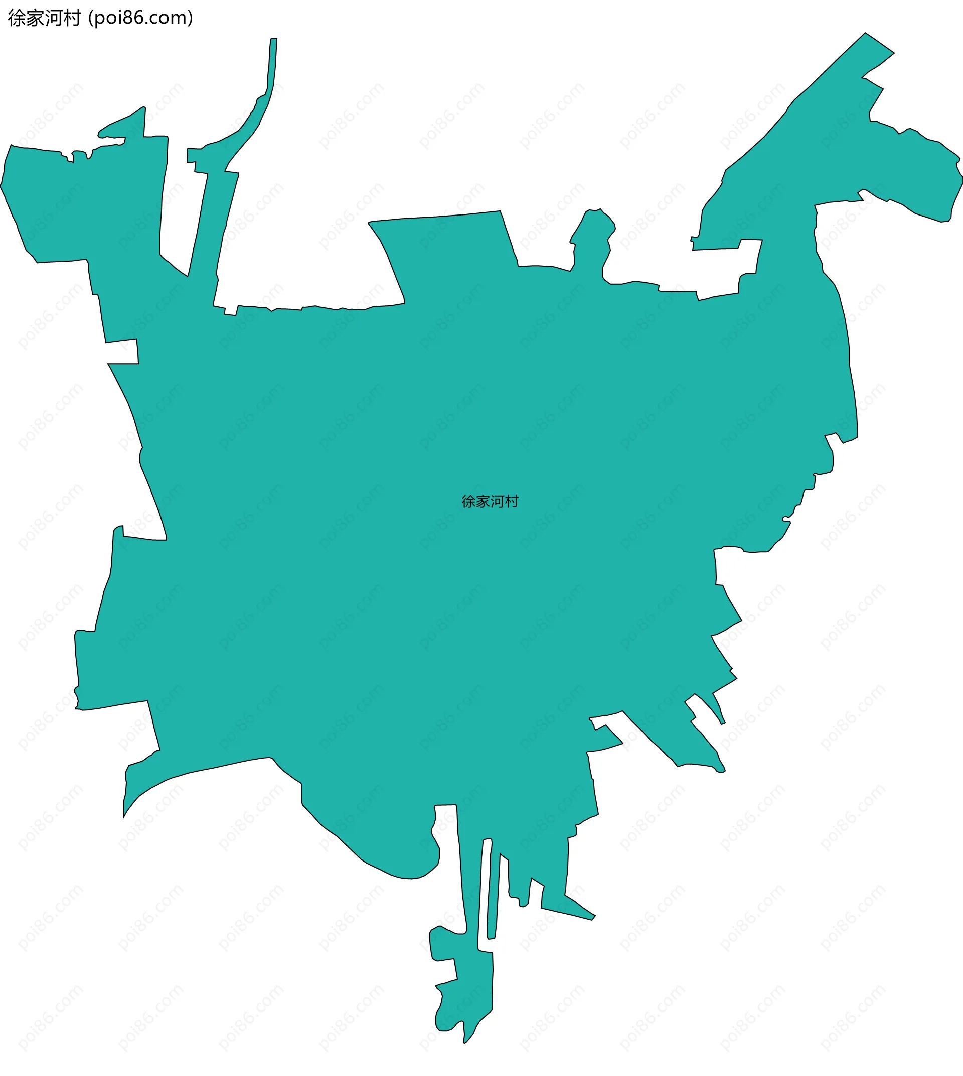 徐家河村边界地图