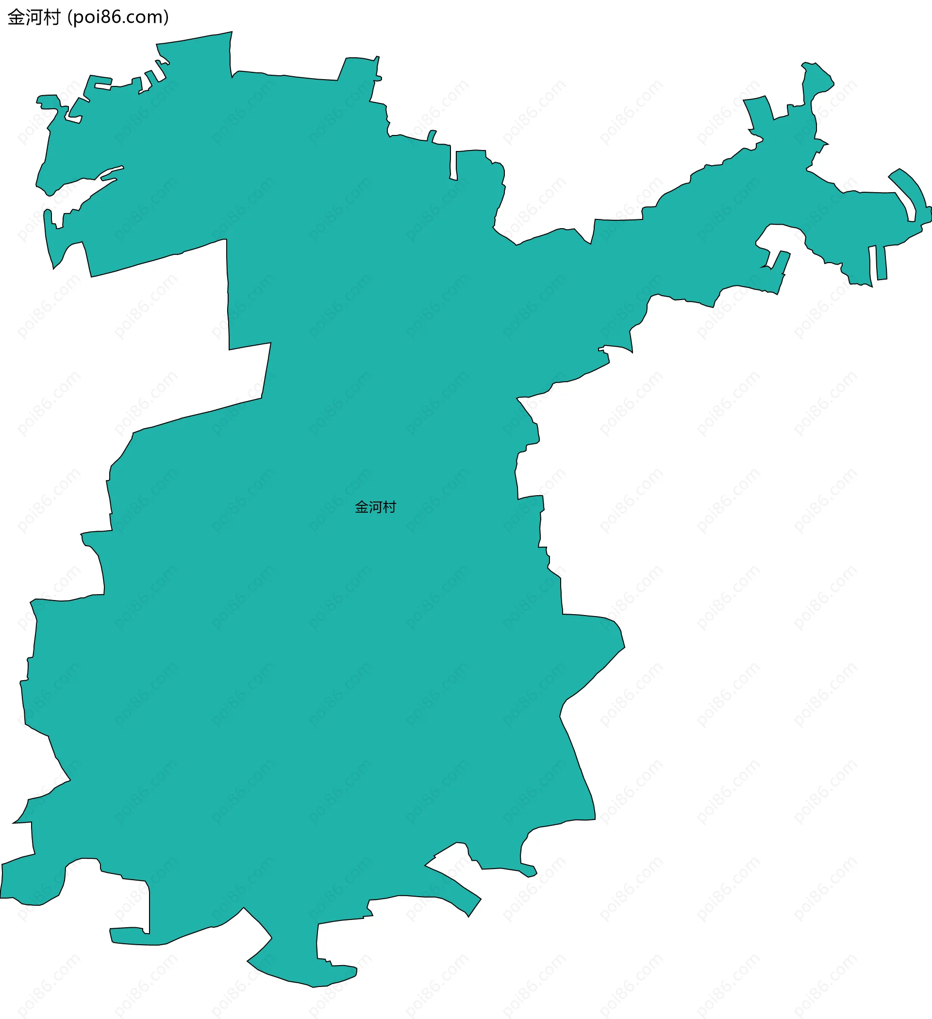 金河村边界地图