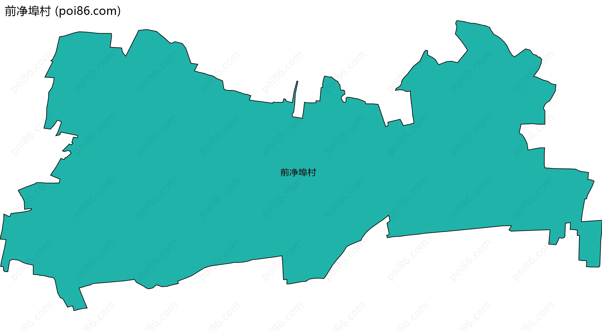 前净埠村边界地图