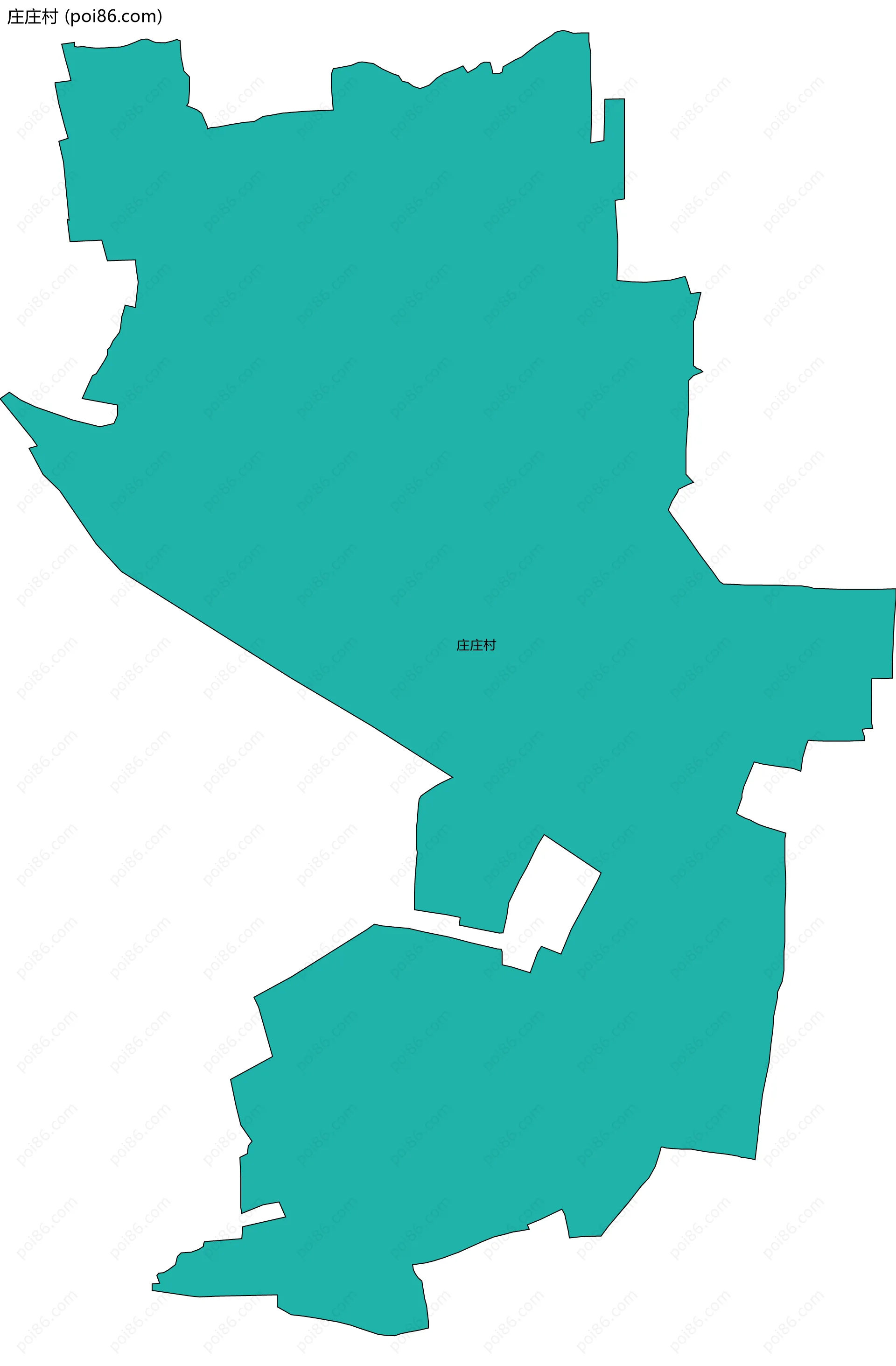 庄庄村边界地图