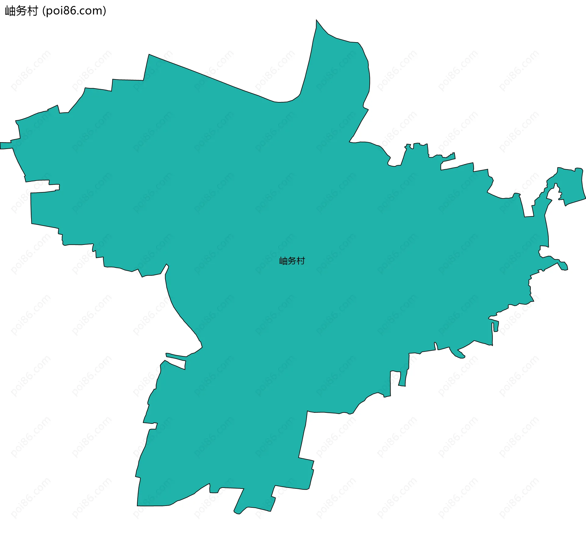 岫务村边界地图