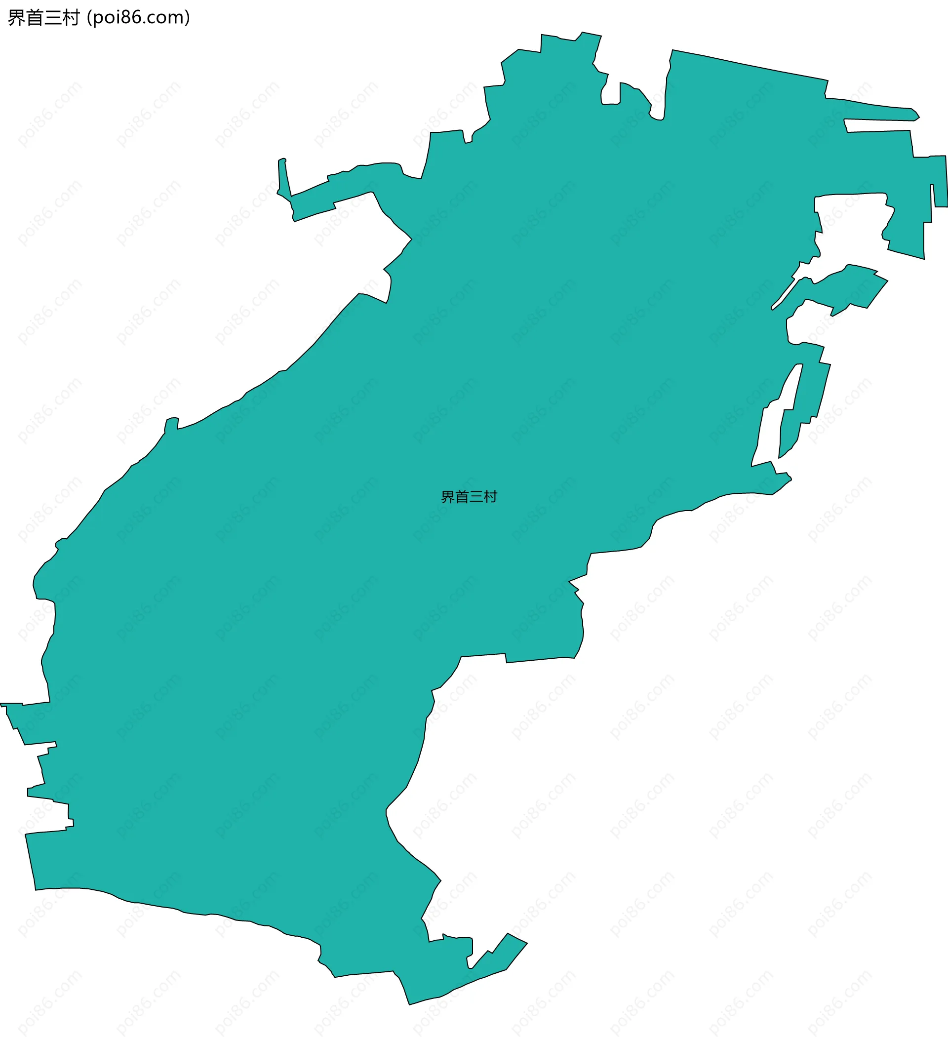 界首三村边界地图