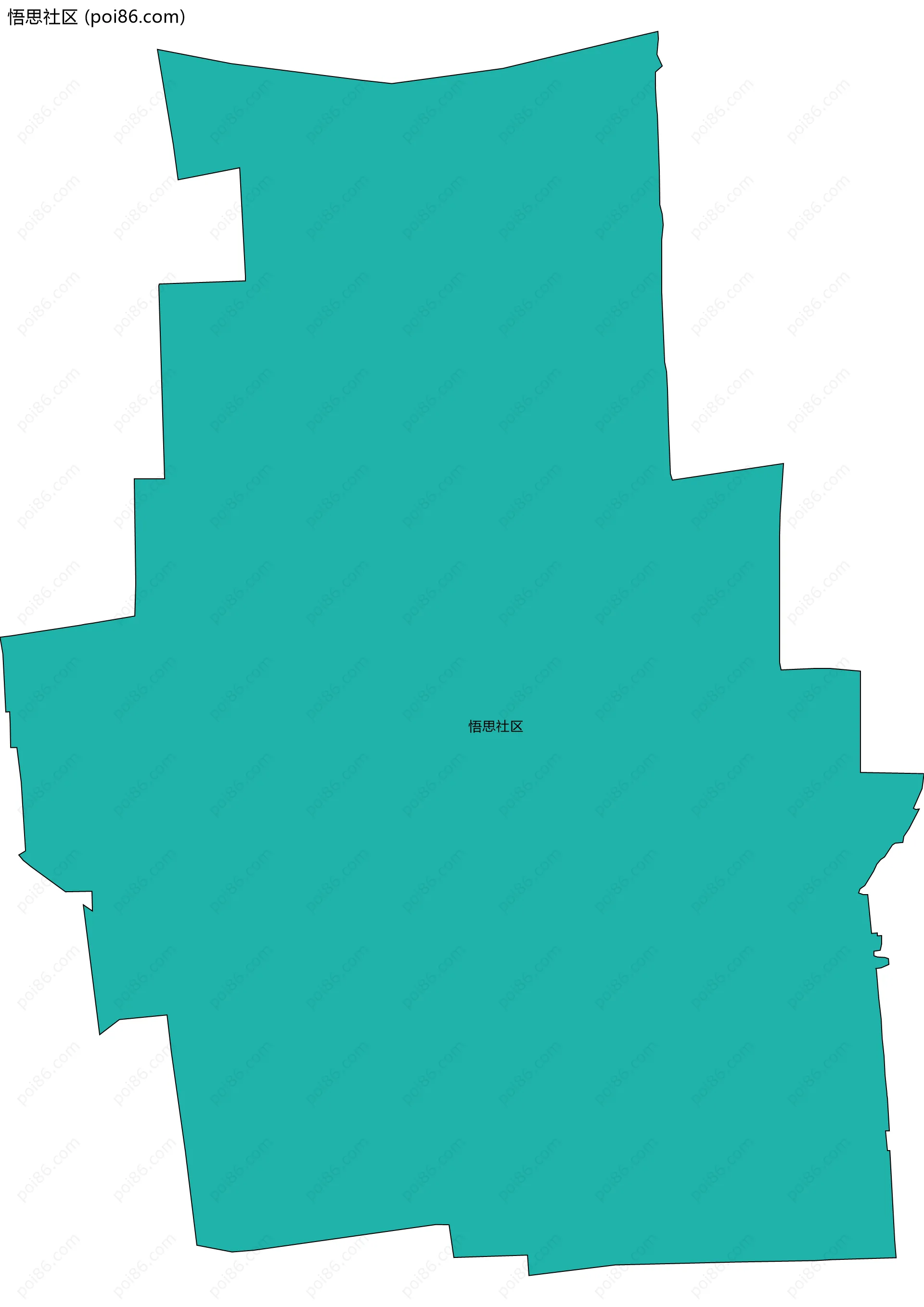 悟思社区边界地图
