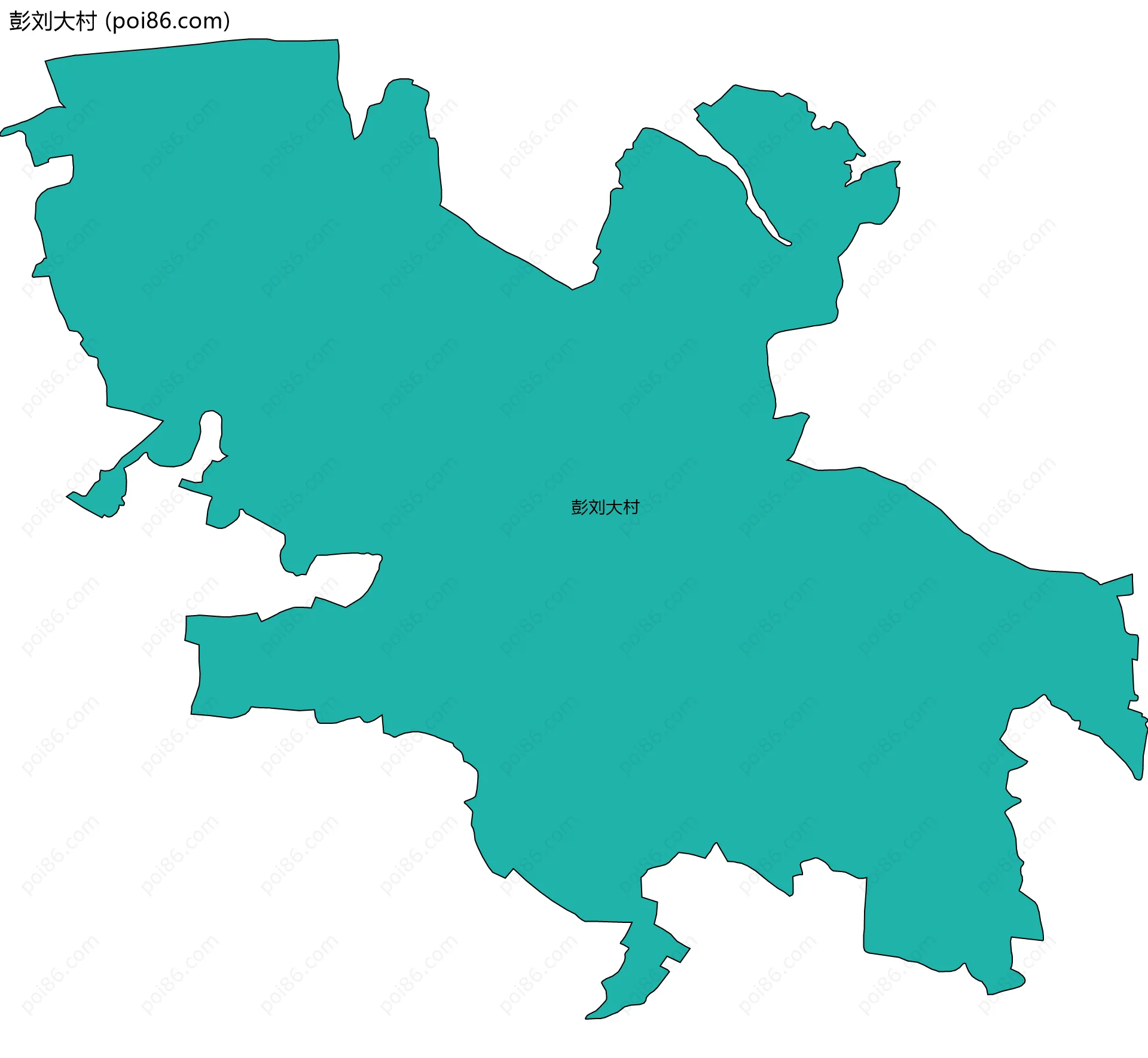 彭刘大村边界地图