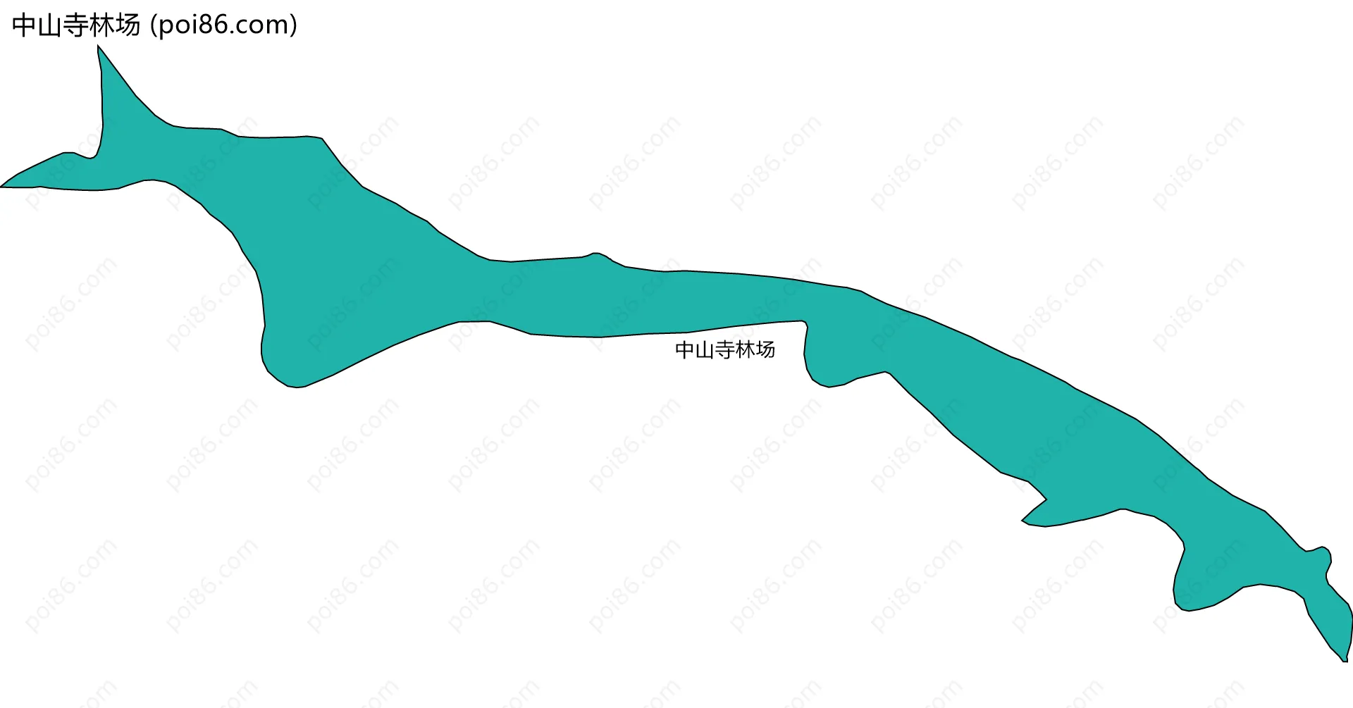 中山寺林场边界地图