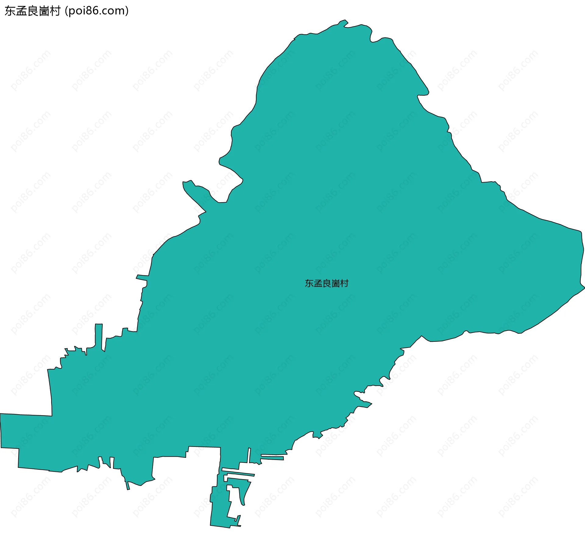 东孟良崮村边界地图