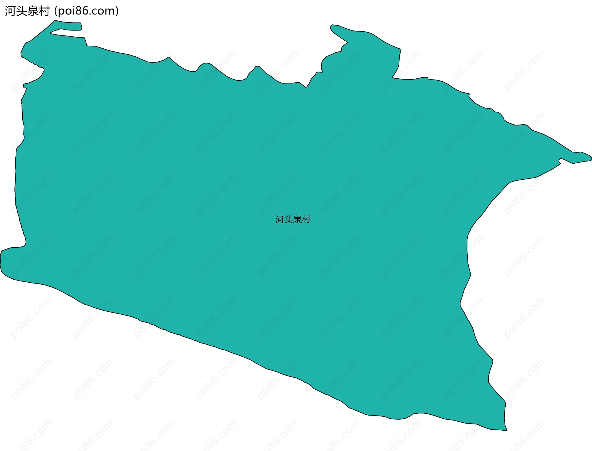 河头泉村边界地图