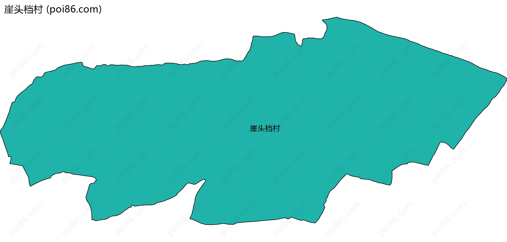 崖头档村边界地图