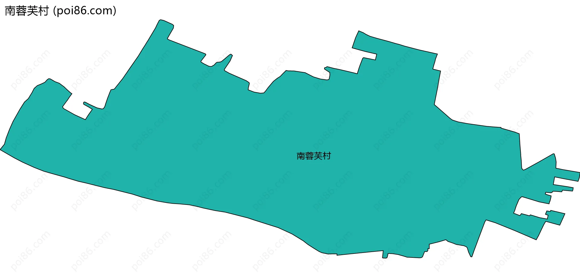 南蓉芙村边界地图