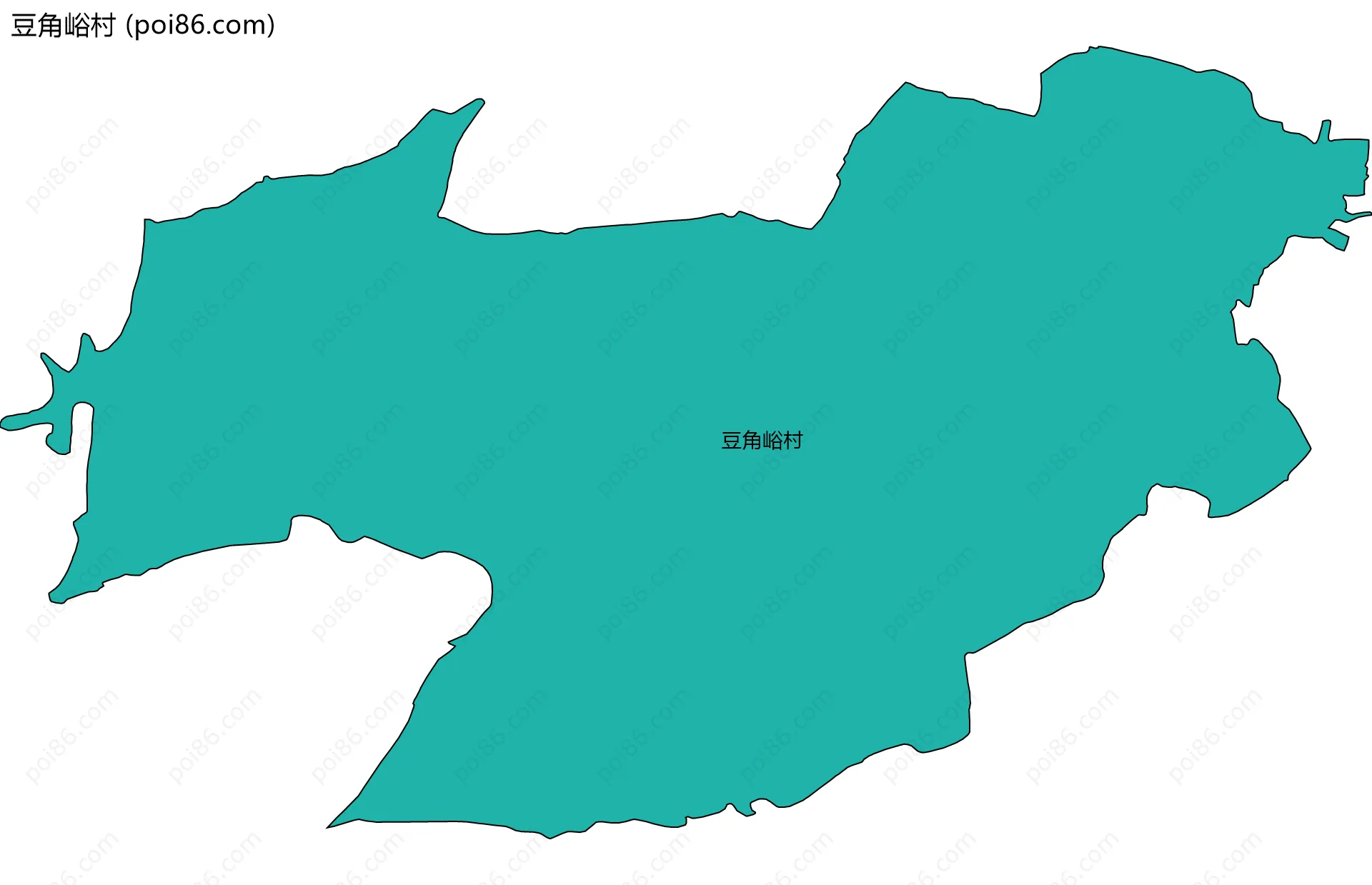 豆角峪村边界地图