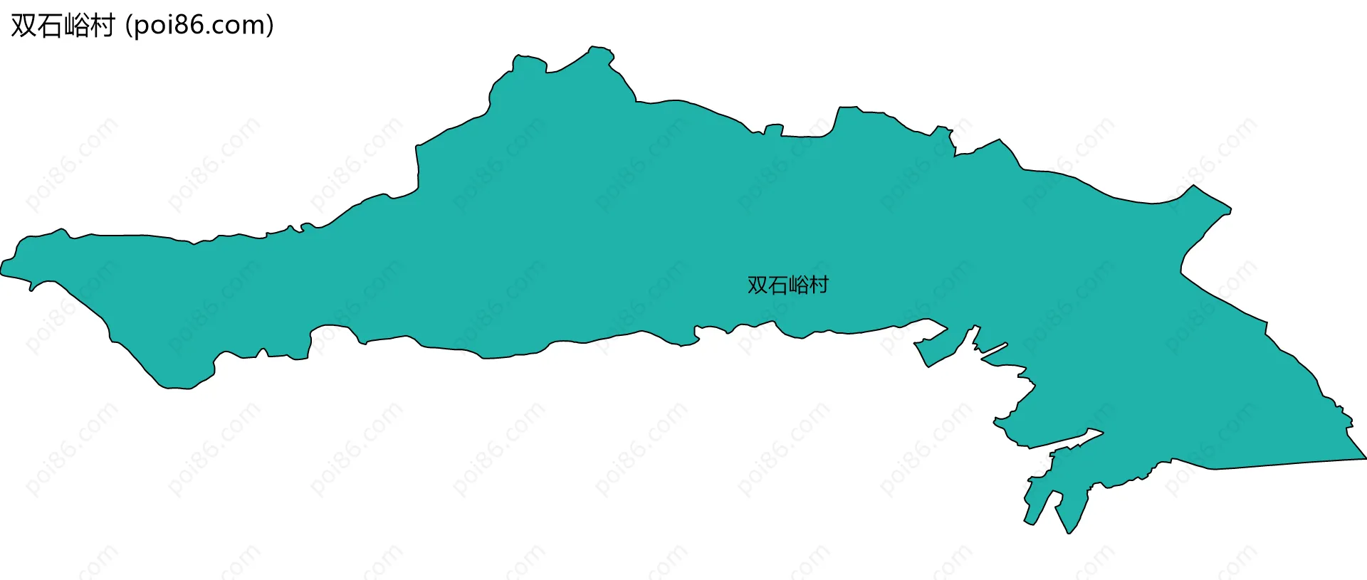 双石峪村边界地图