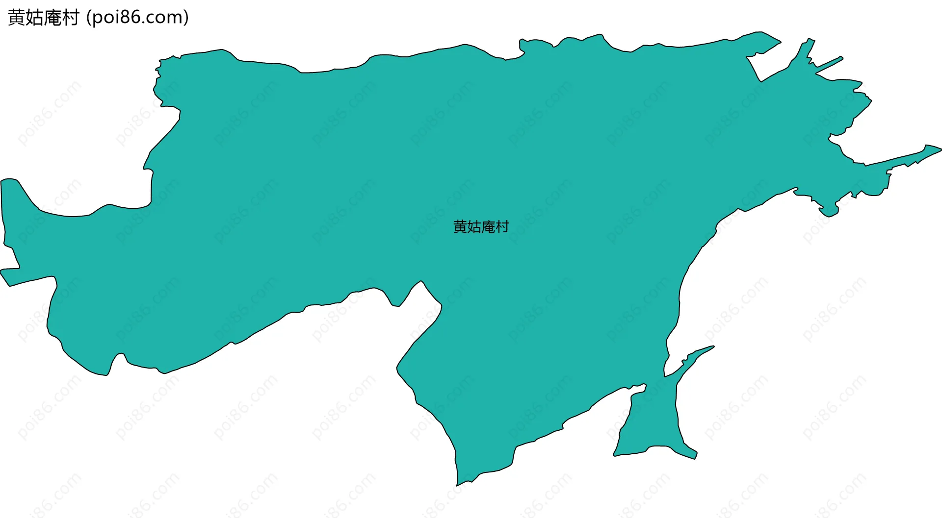 黄姑庵村边界地图