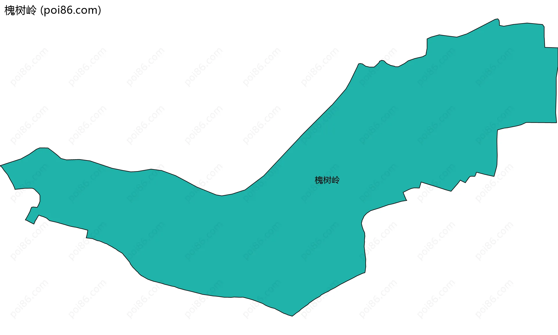 槐树岭边界地图