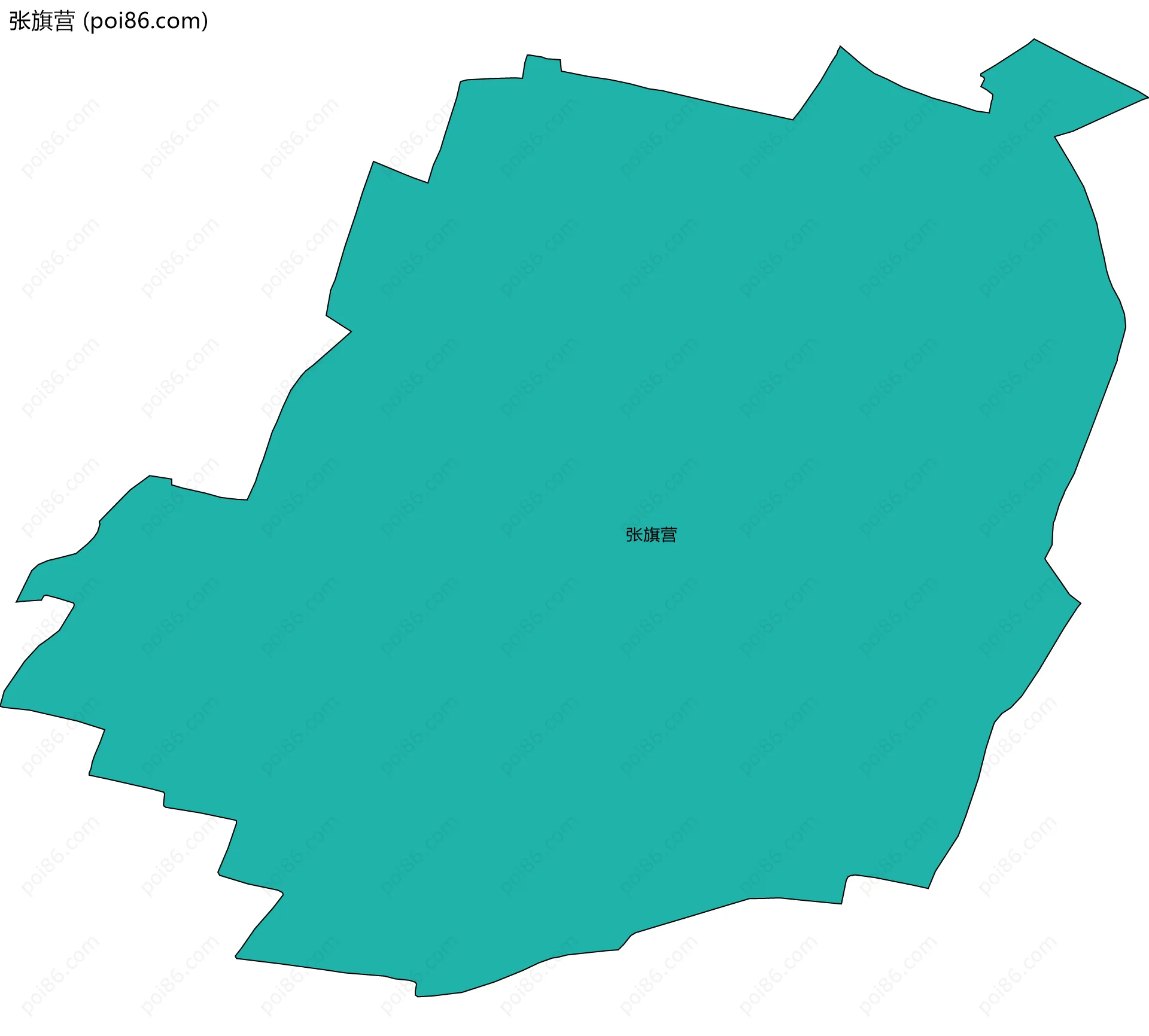 张旗营边界地图