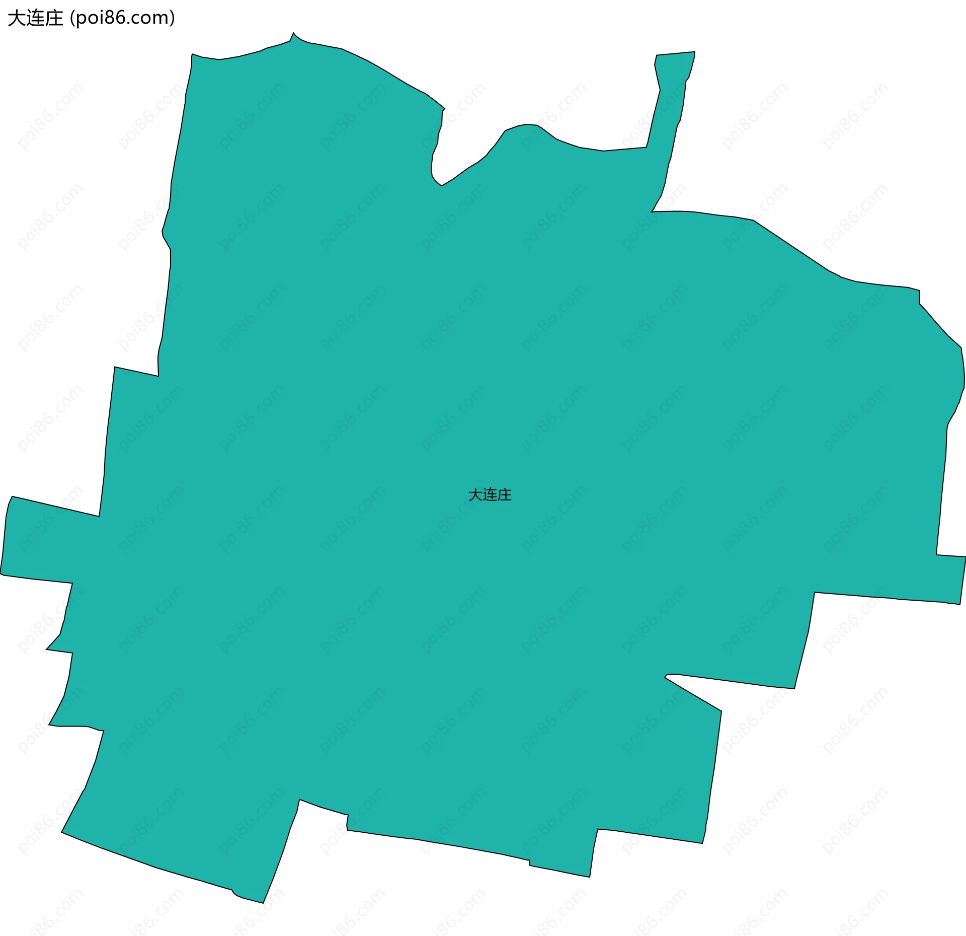 大连庄边界地图