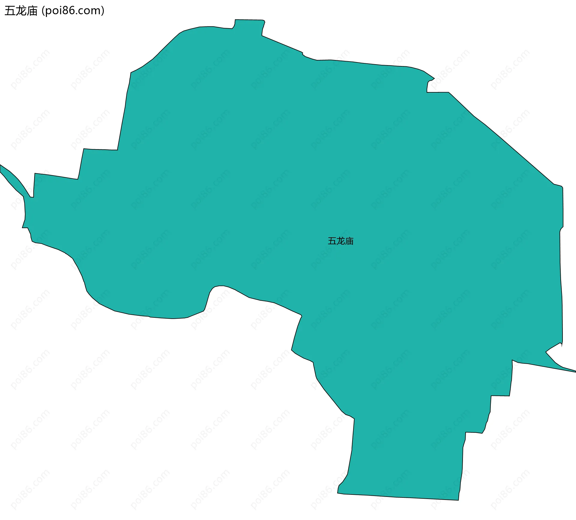 五龙庙边界地图