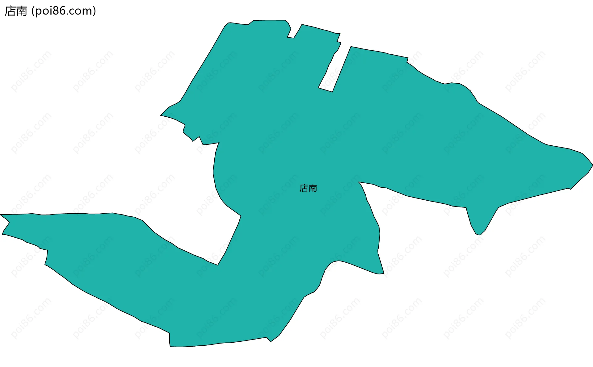 店南边界地图