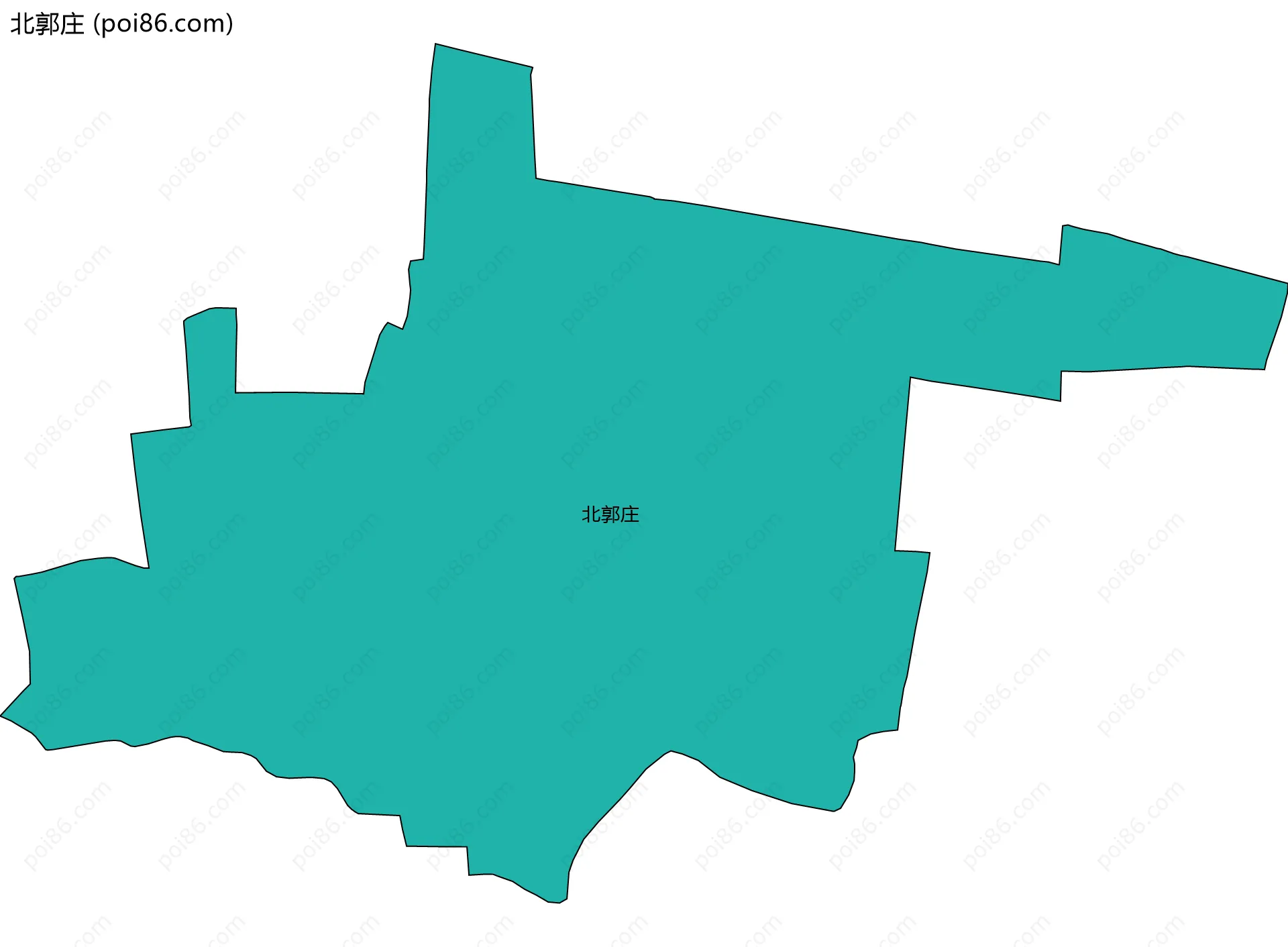 北郭庄边界地图