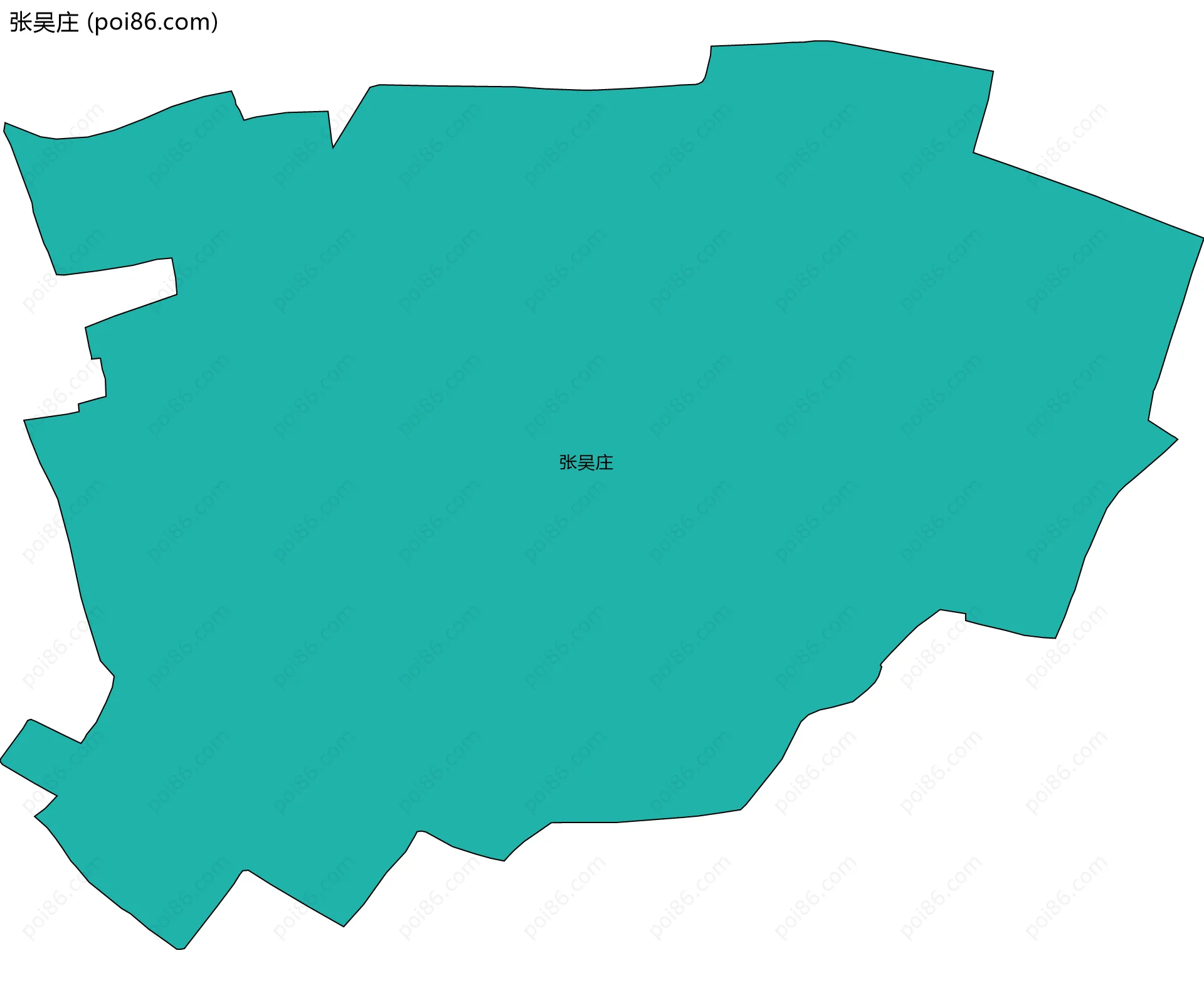 张吴庄边界地图