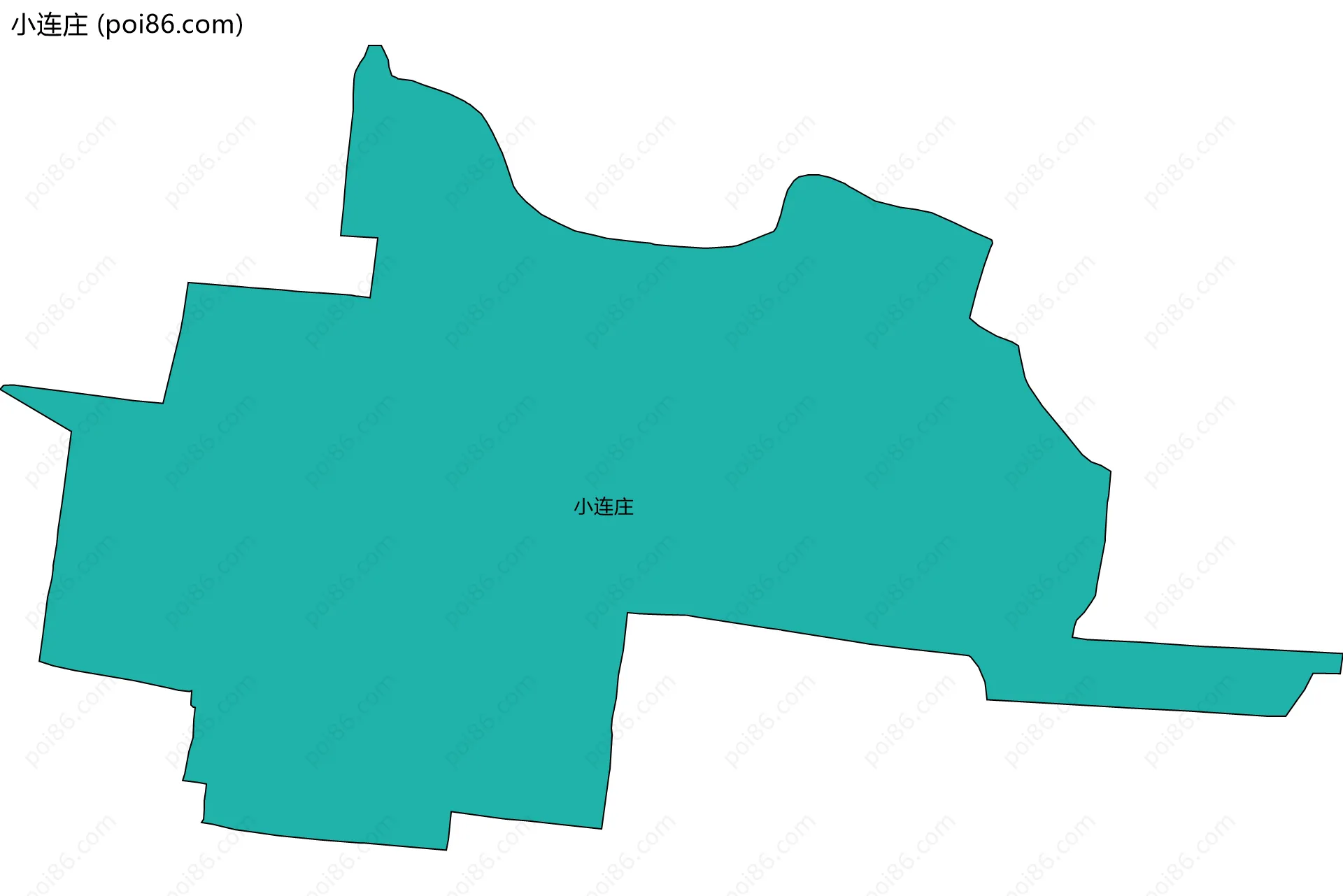 小连庄边界地图