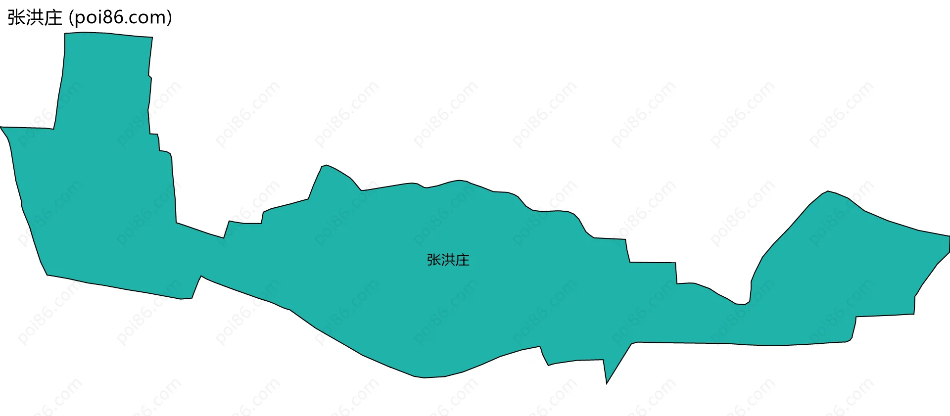 张洪庄边界地图