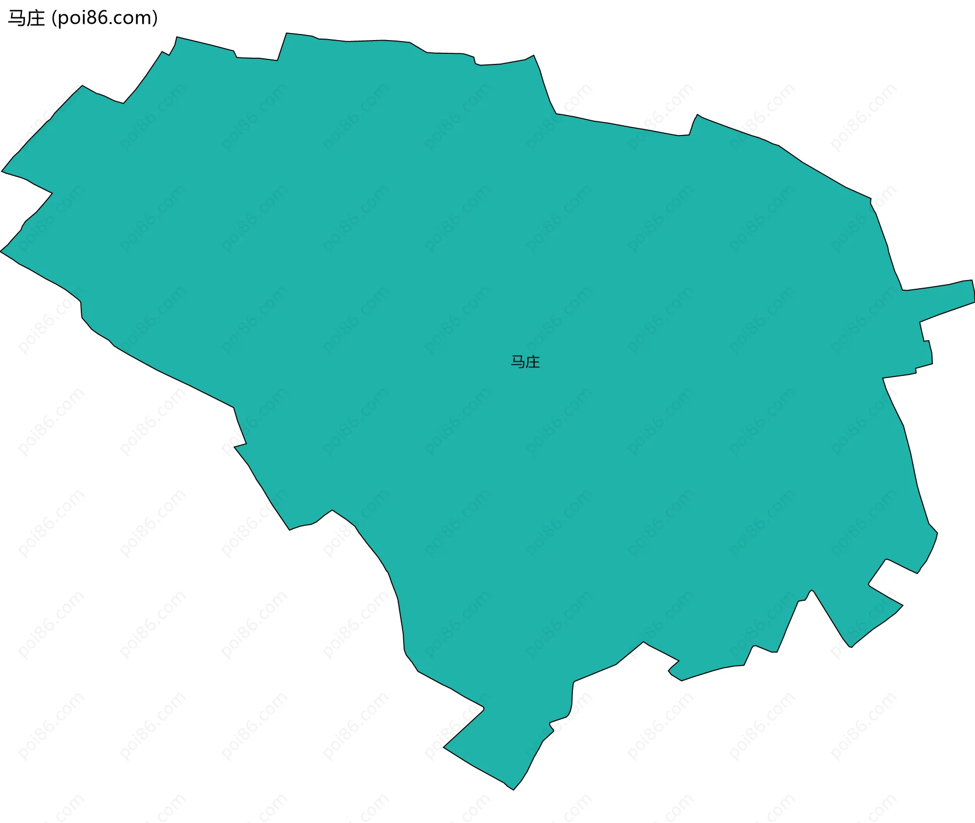 马庄边界地图