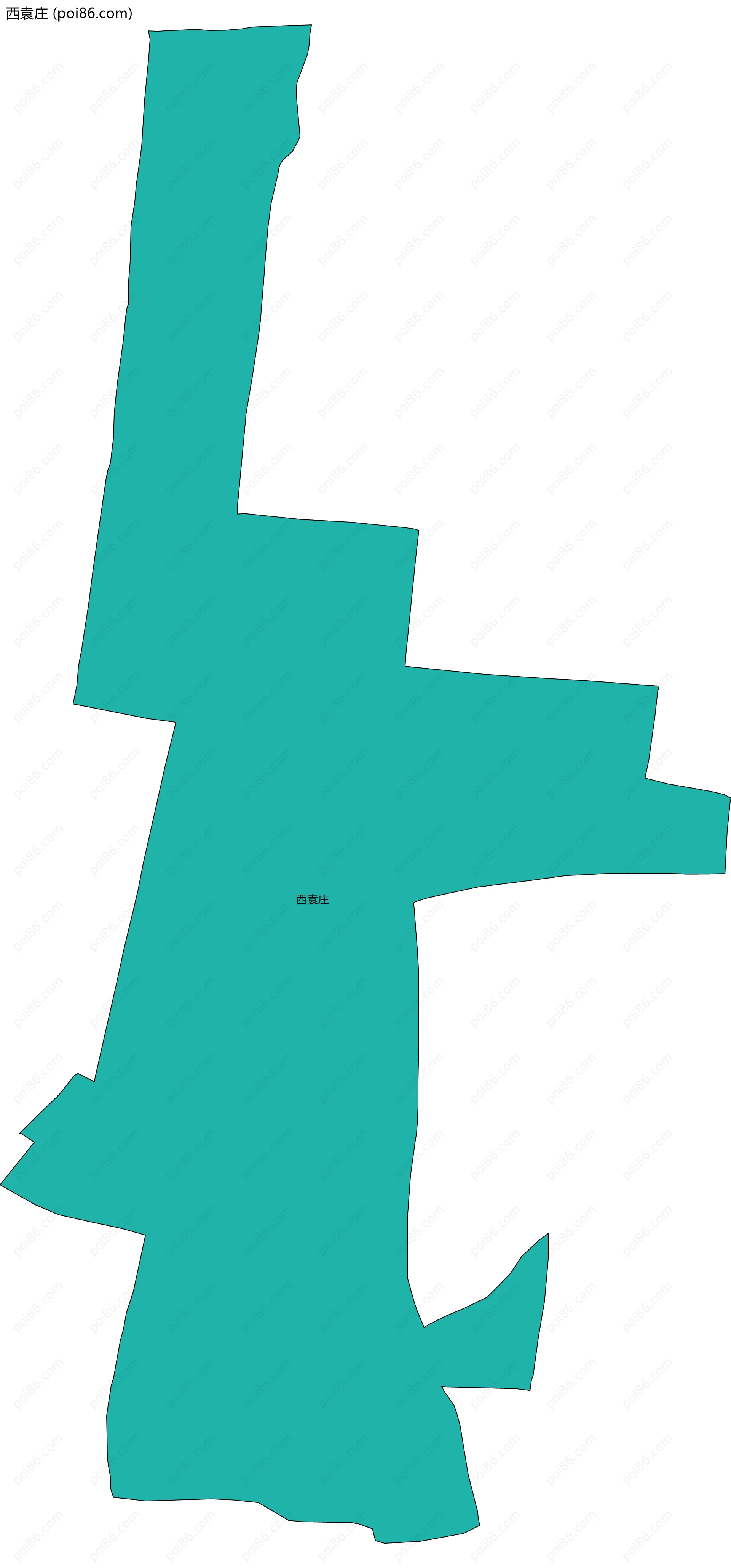 西袁庄边界地图