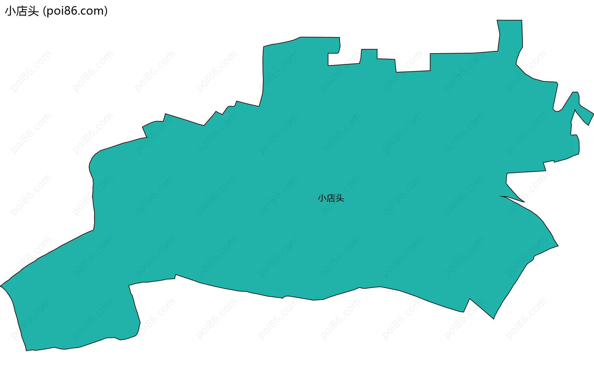 小店头边界地图