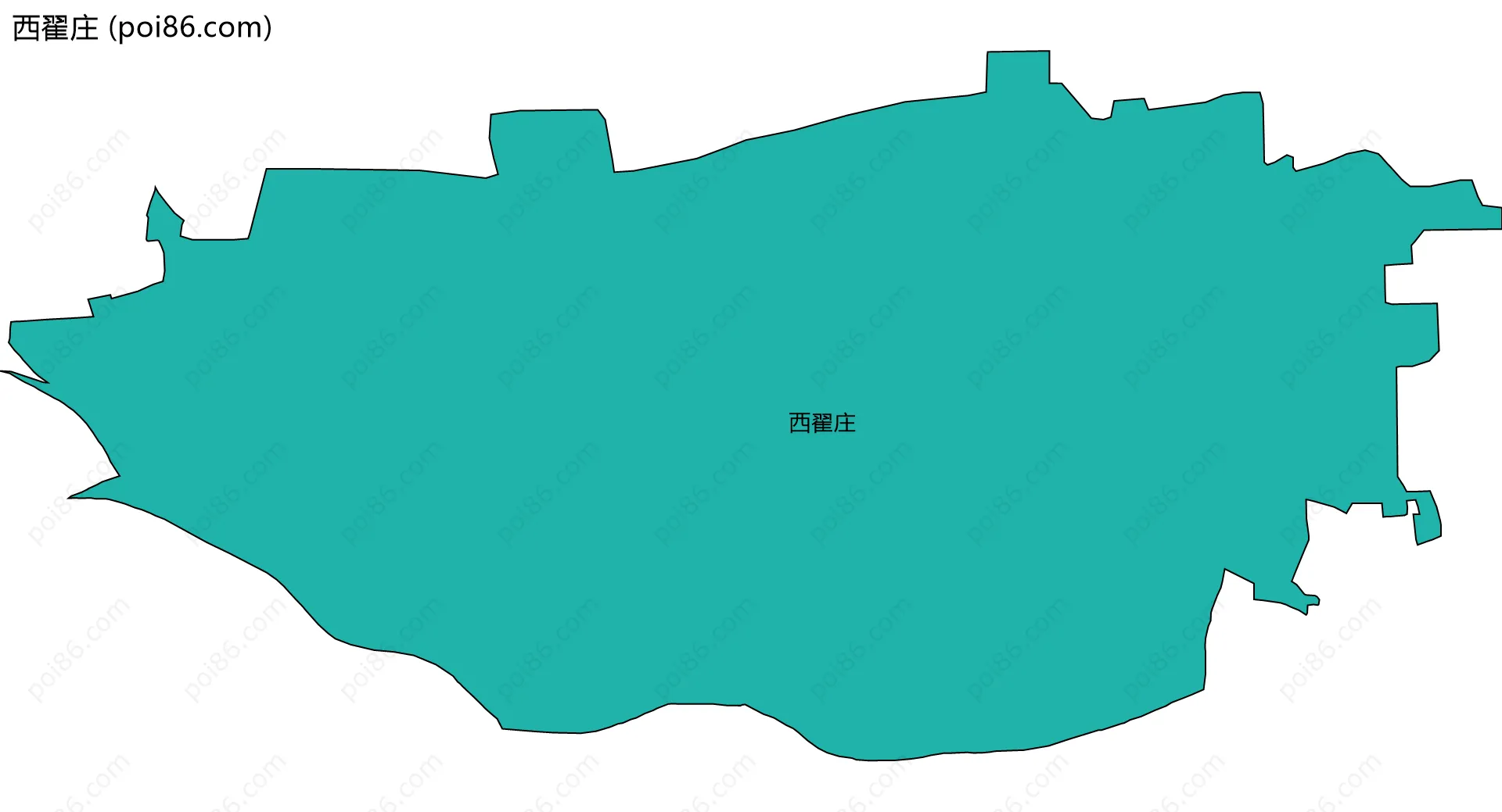 西翟庄边界地图