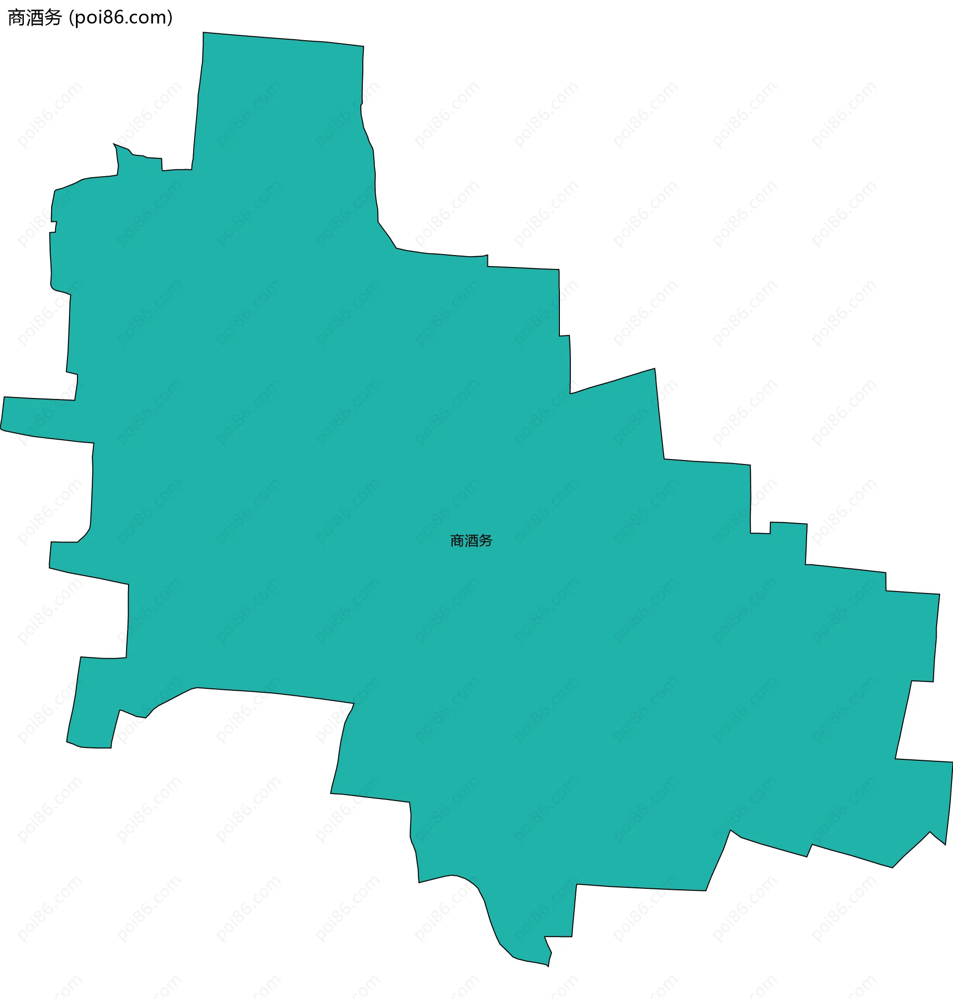 商酒务边界地图