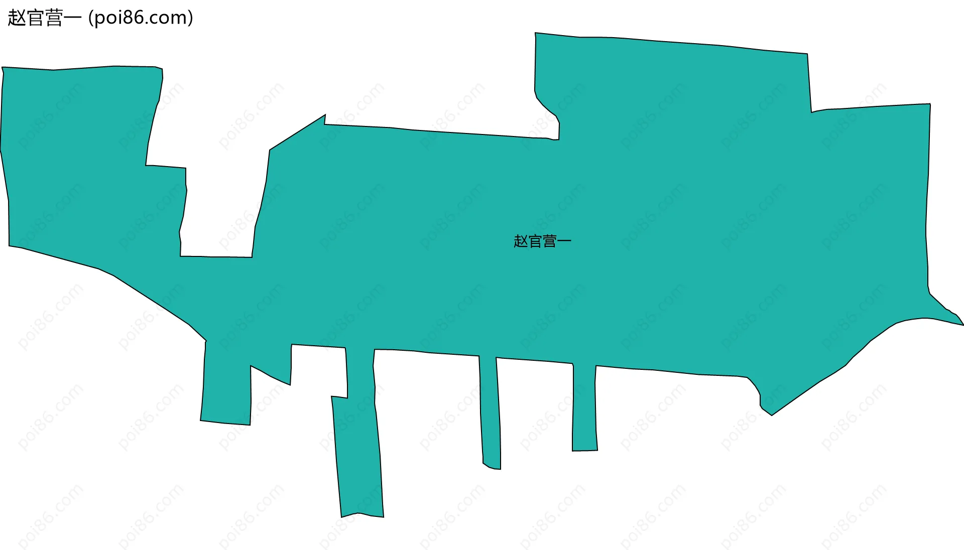 赵官营一边界地图