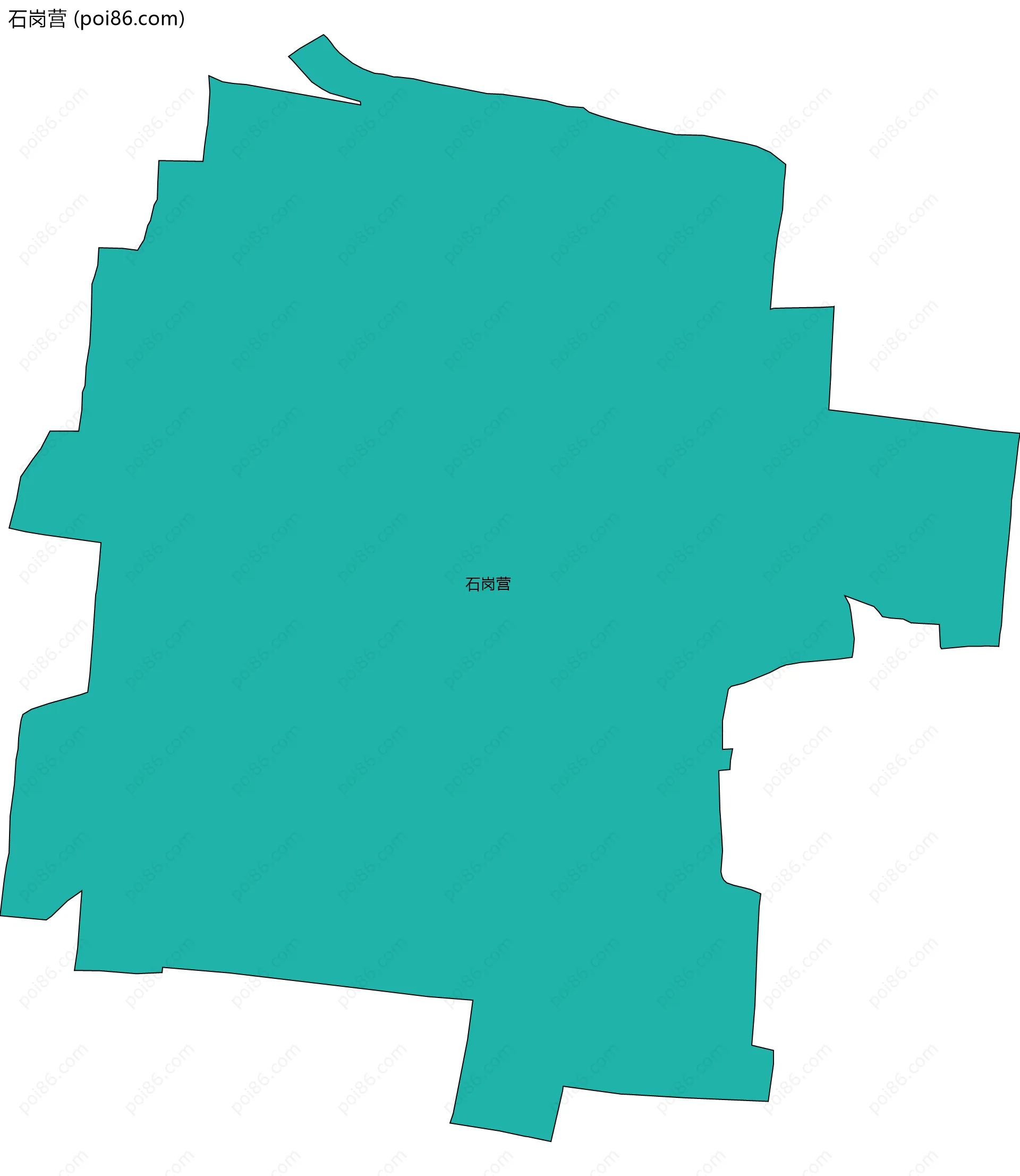 石岗营边界地图