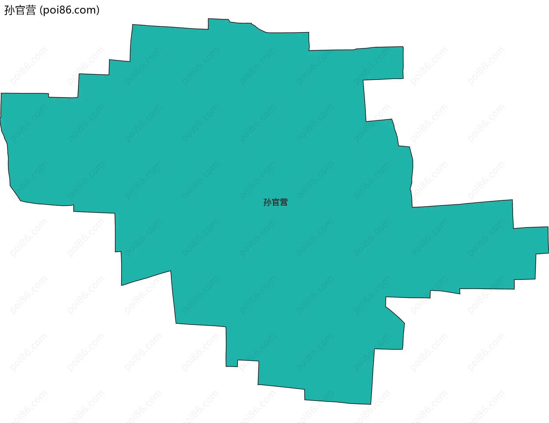 孙官营边界地图