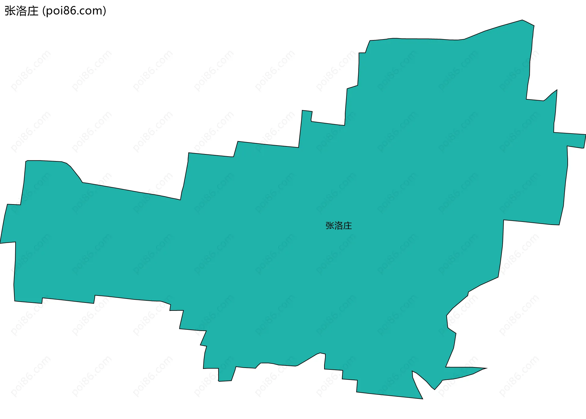 张洛庄边界地图