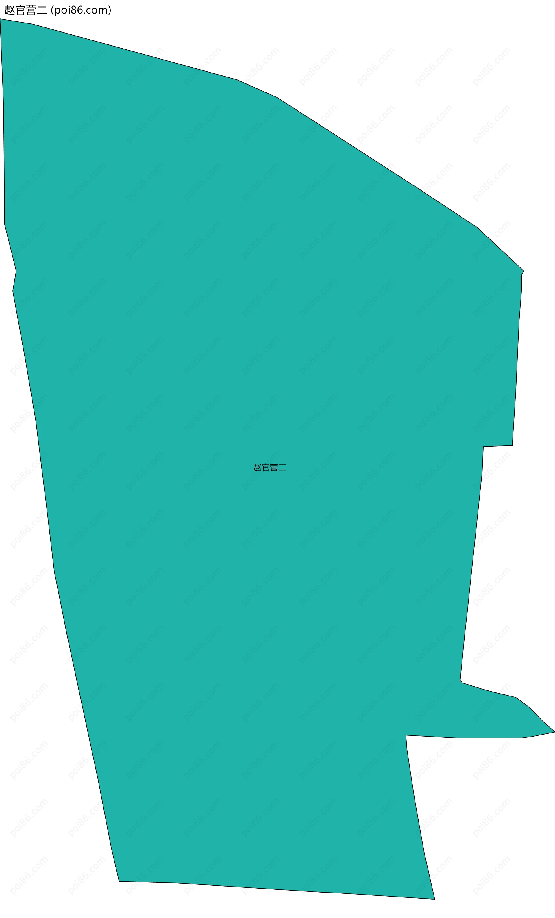 赵官营二边界地图