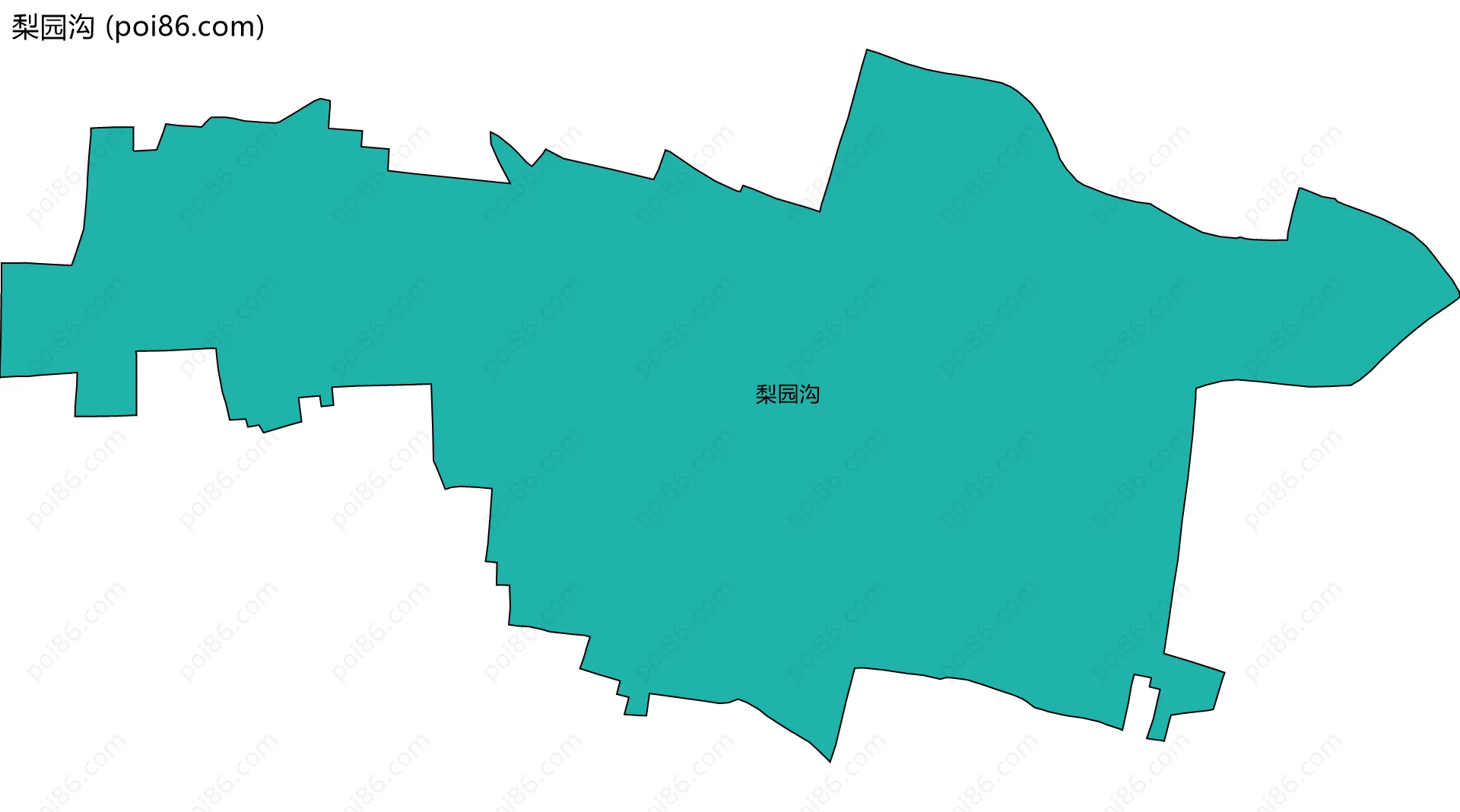 梨园沟边界地图