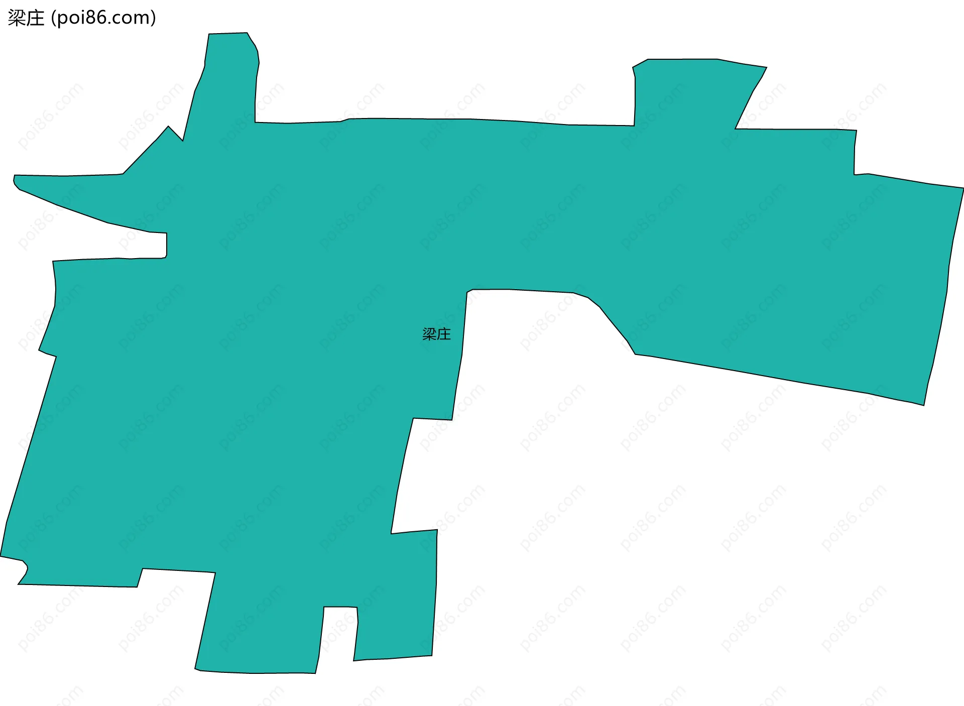 梁庄边界地图