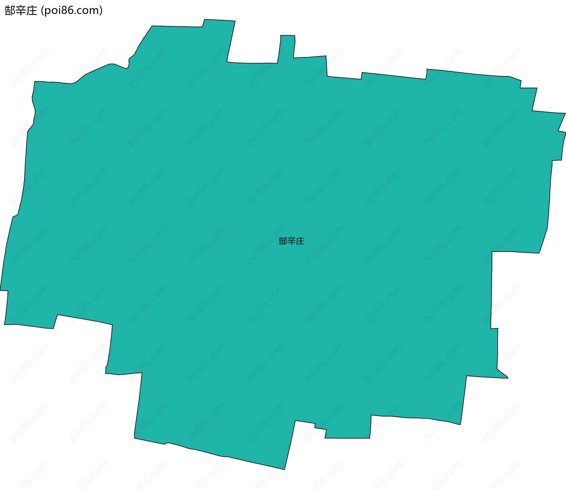 郜辛庄边界地图