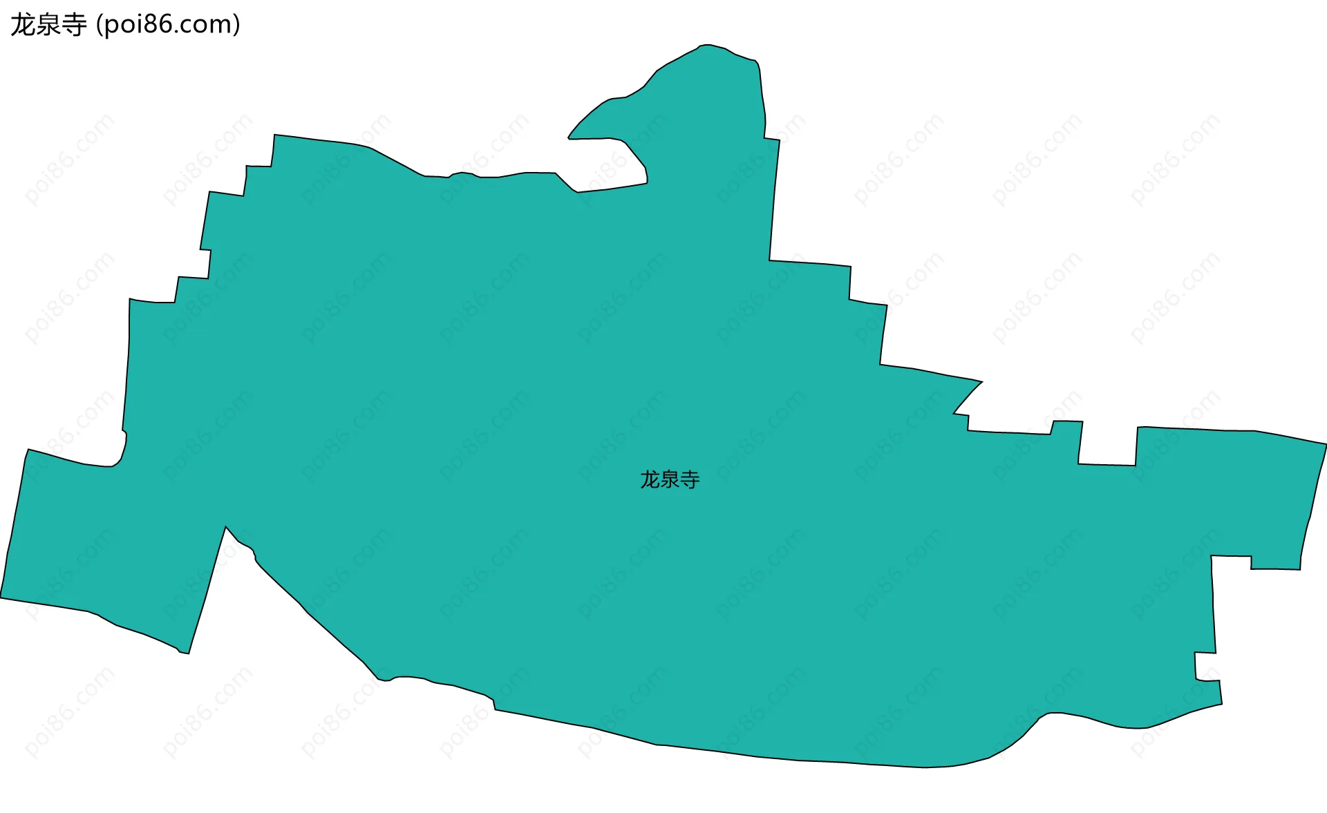 龙泉寺边界地图