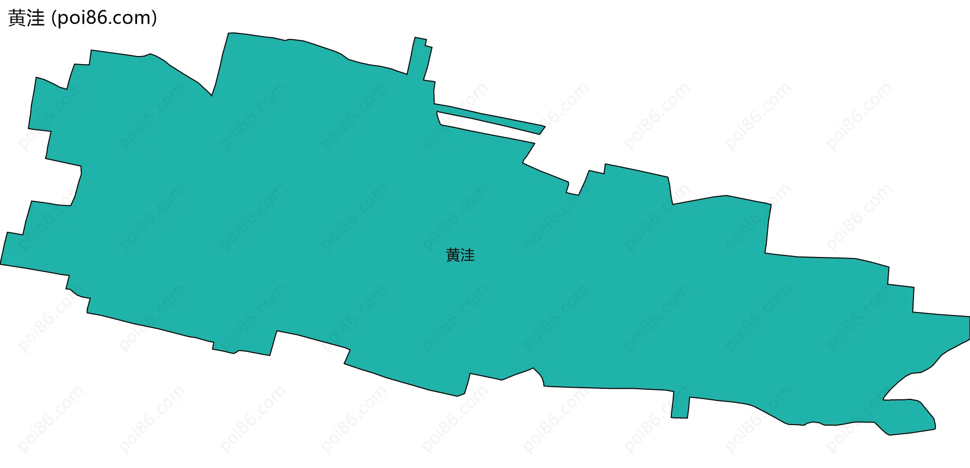 黄洼边界地图