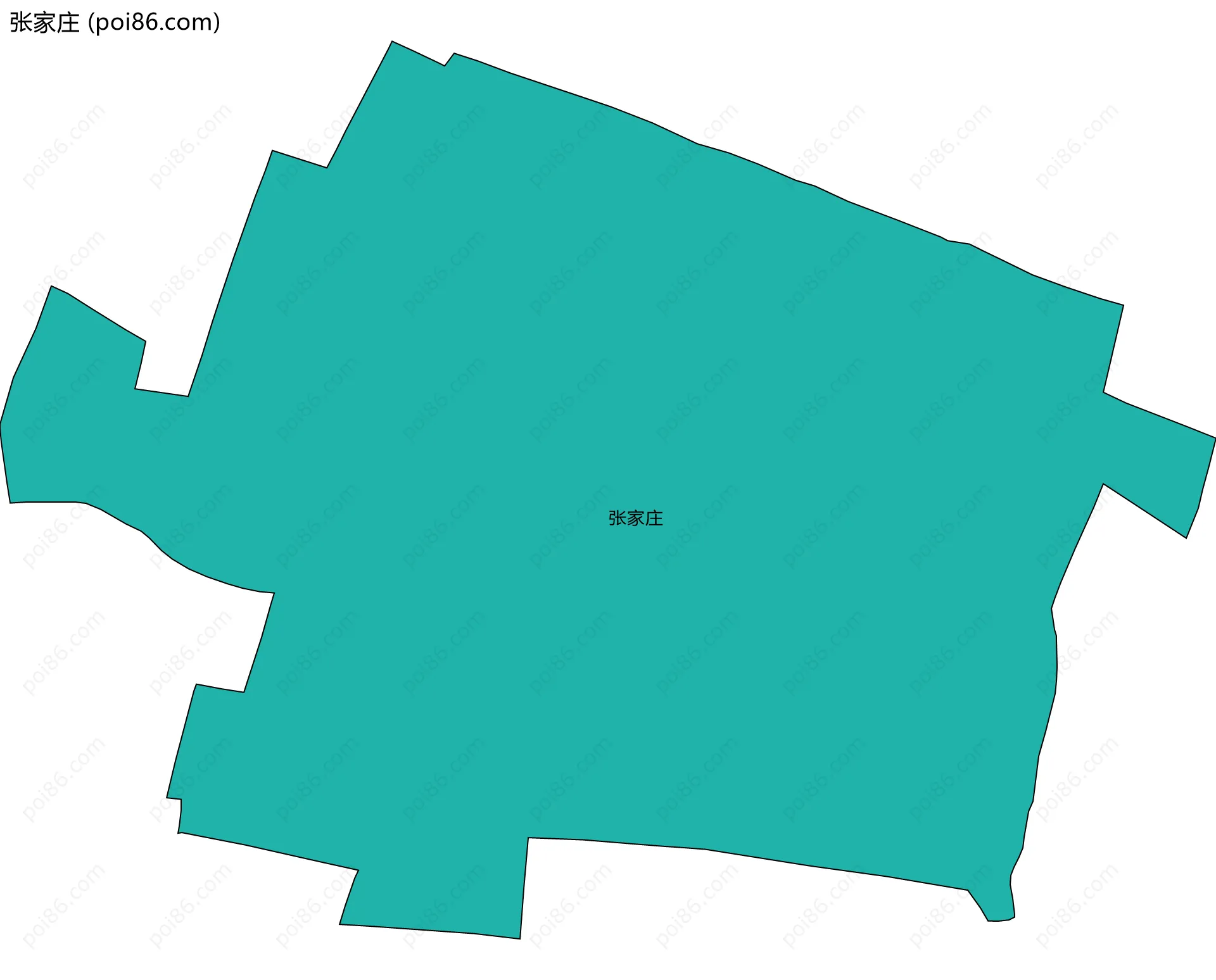 张家庄边界地图