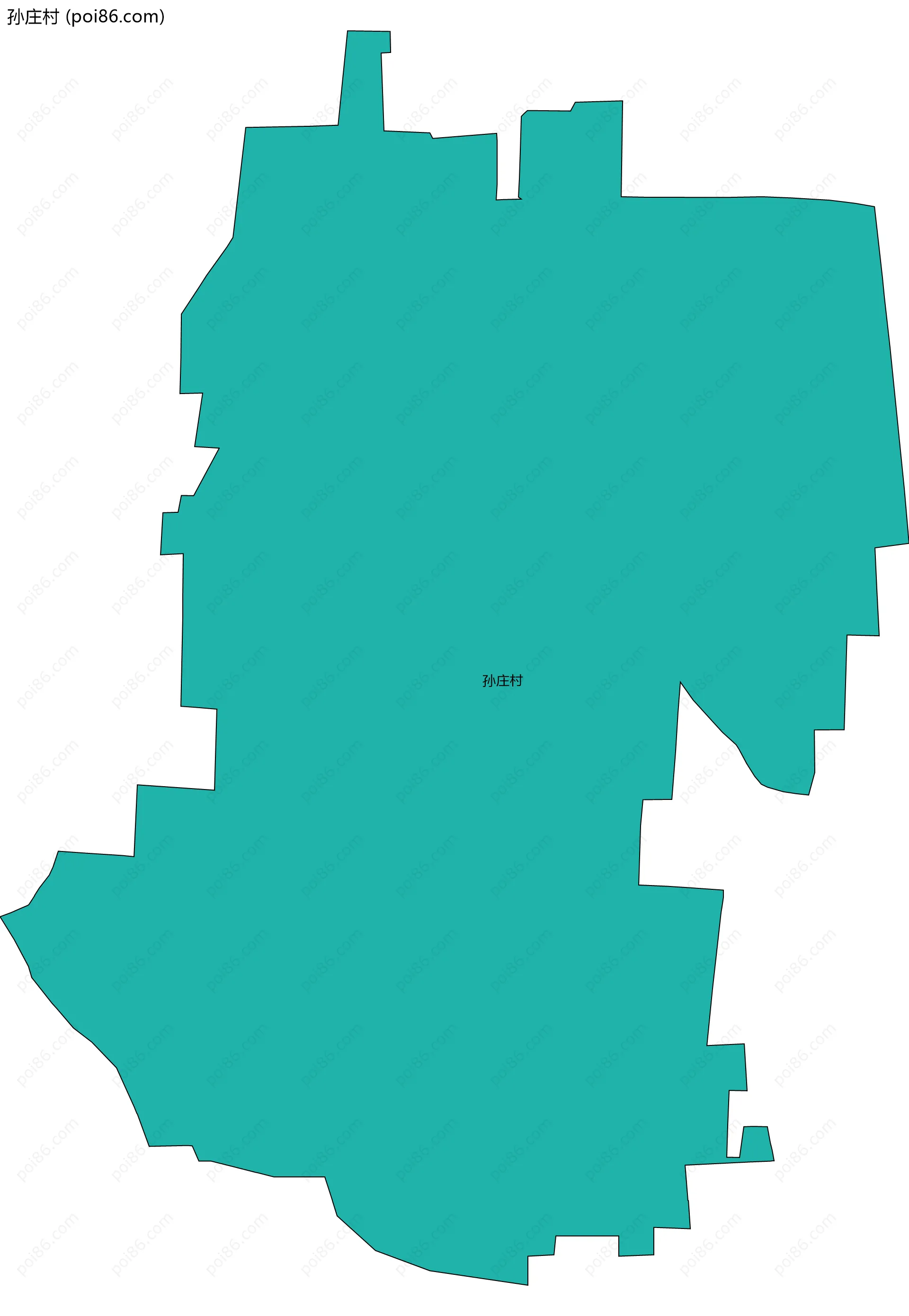 孙庄村边界地图