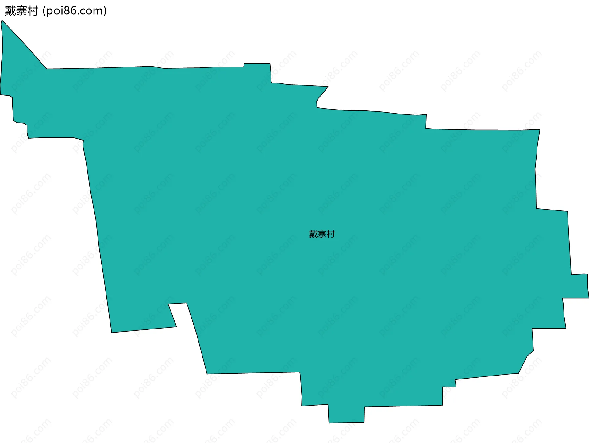 戴寨村边界地图