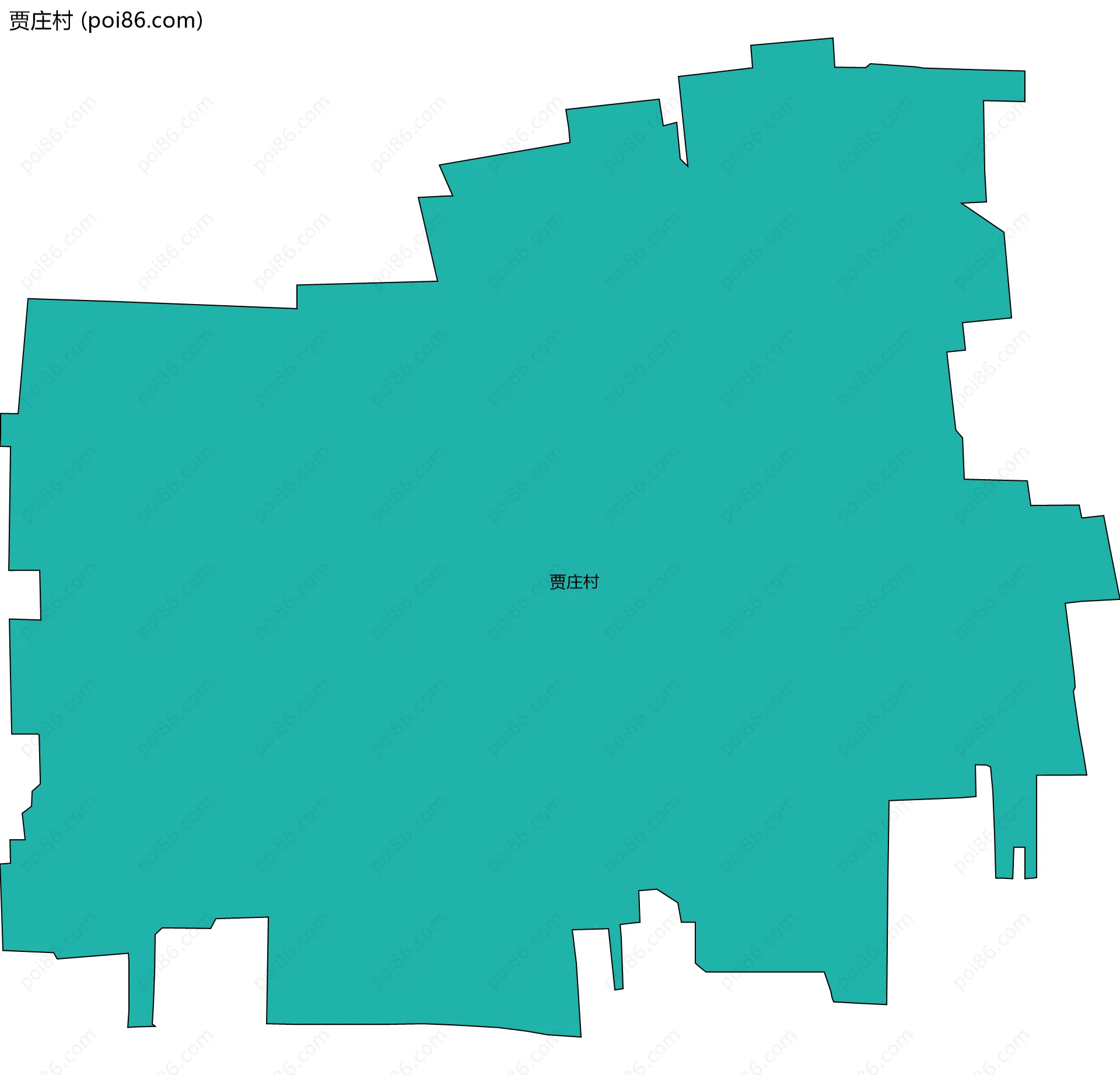 贾庄村边界地图