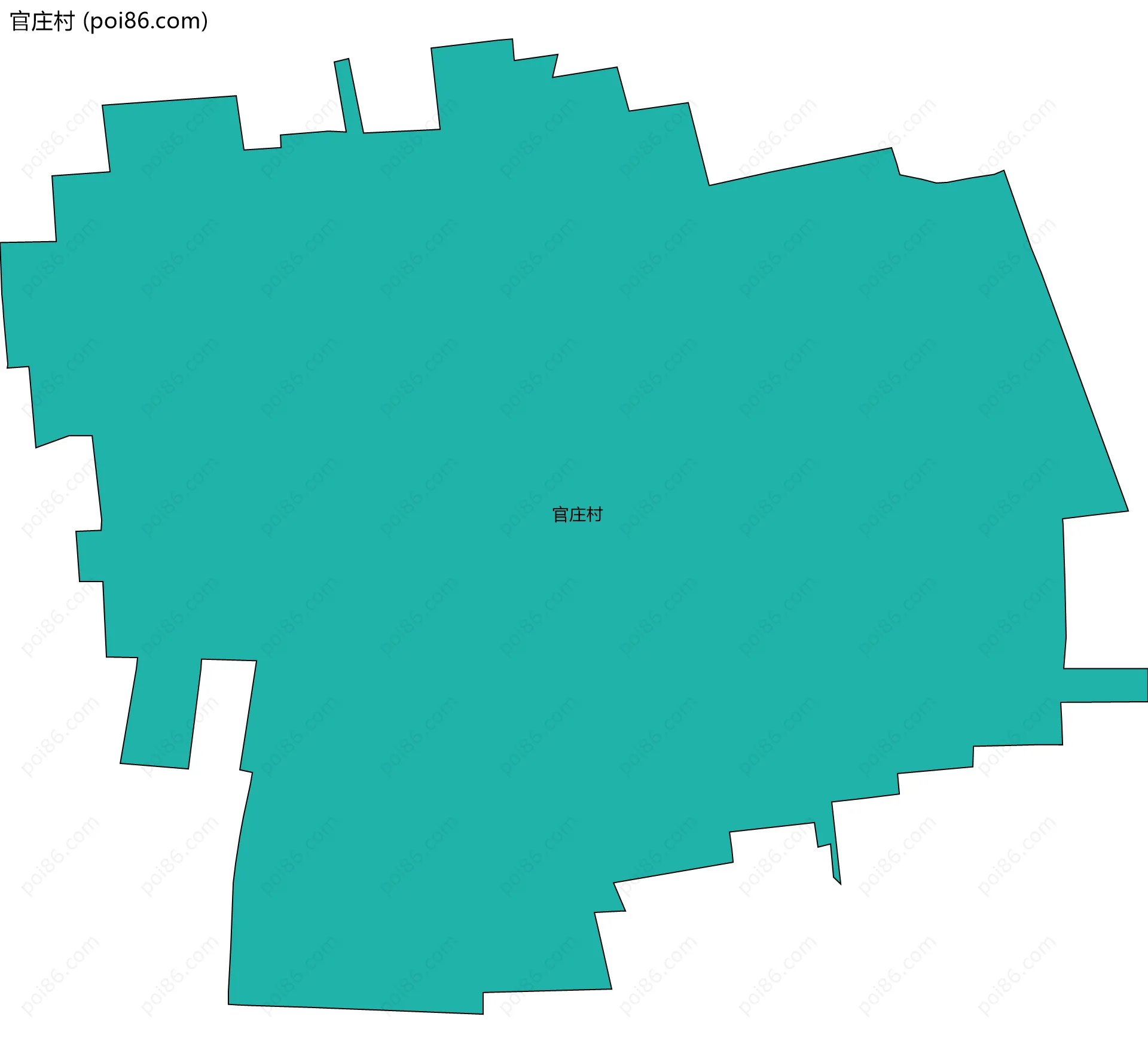 官庄村边界地图