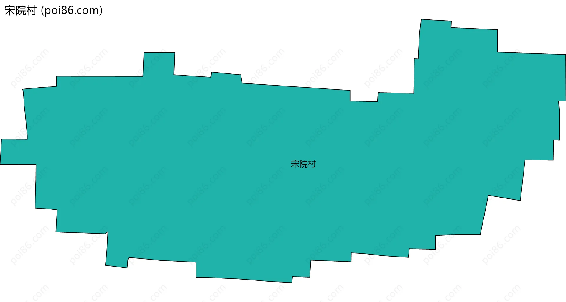 宋院村边界地图