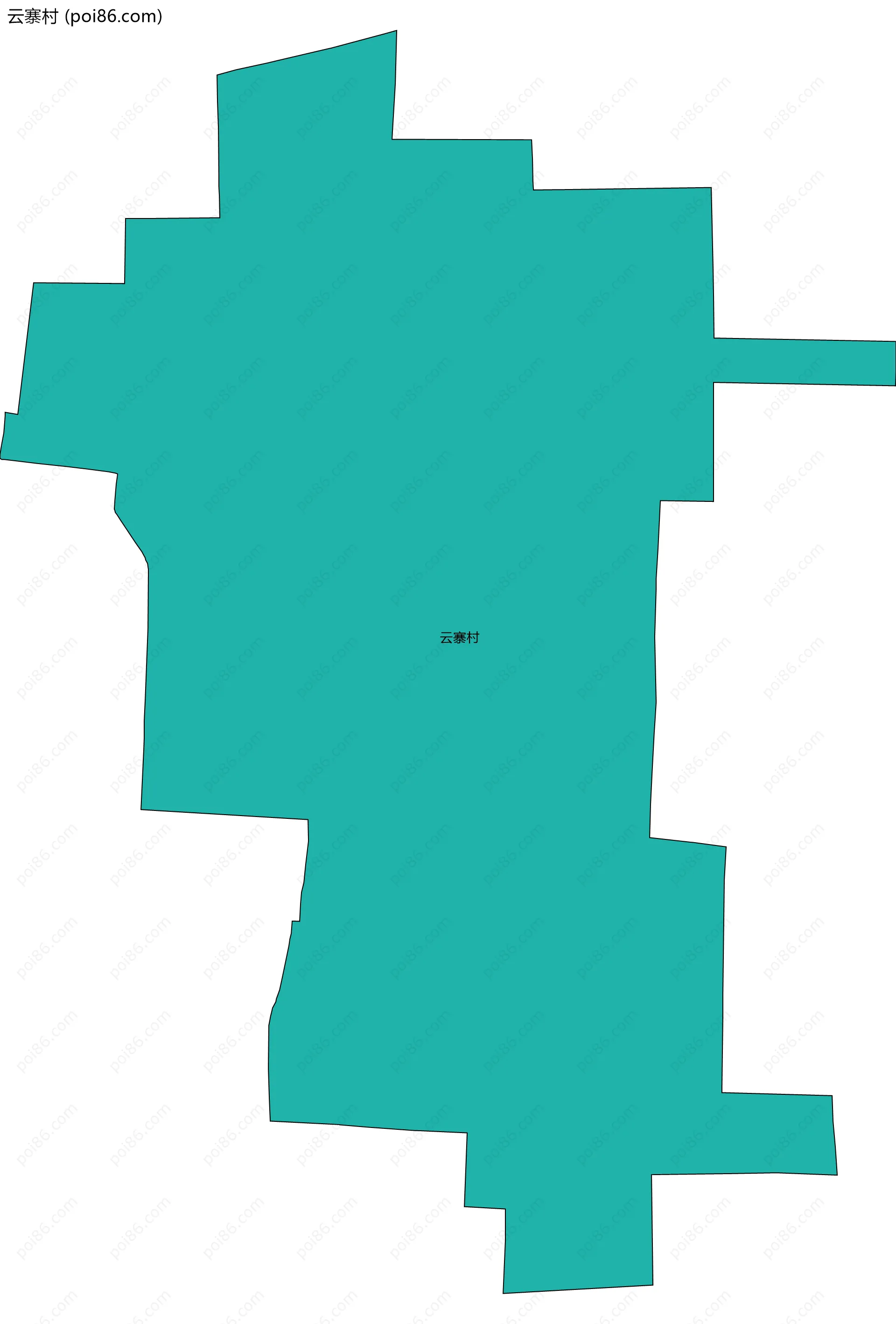 云寨村边界地图