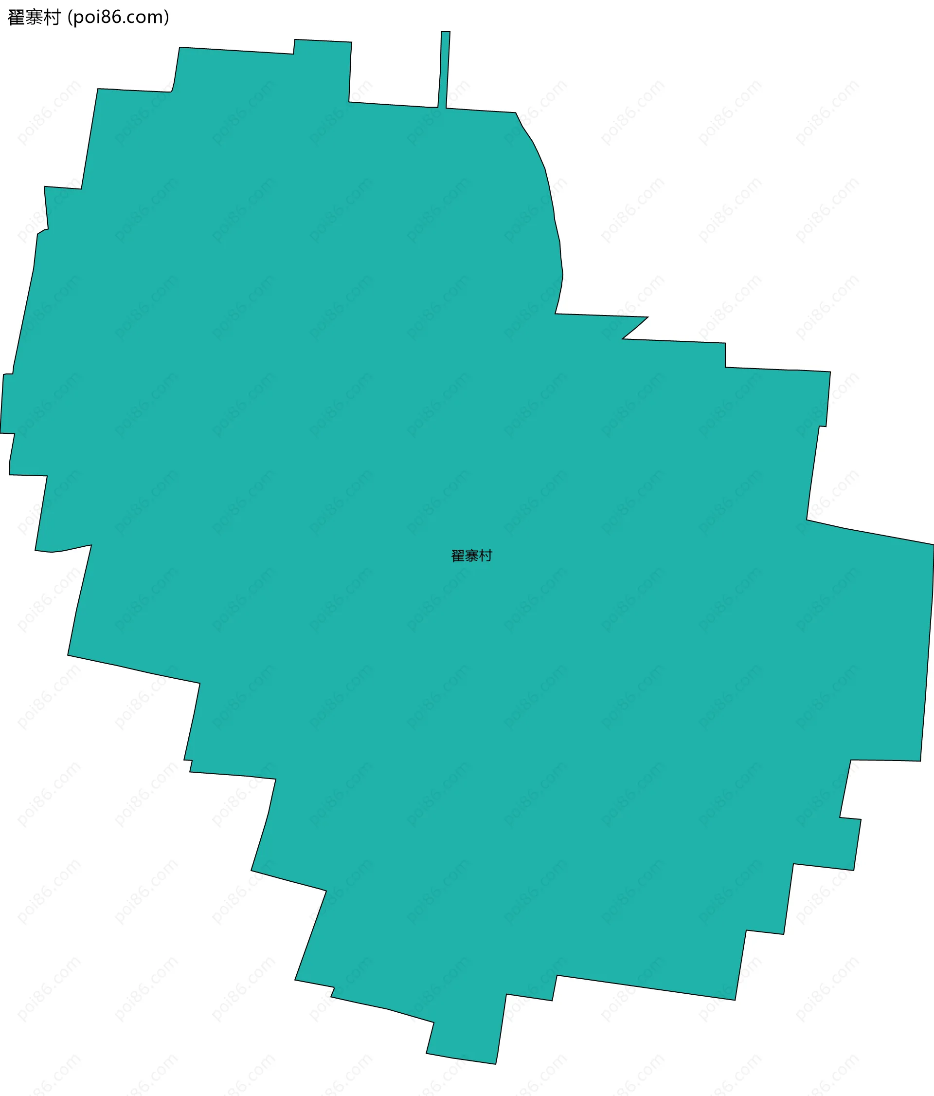 翟寨村边界地图